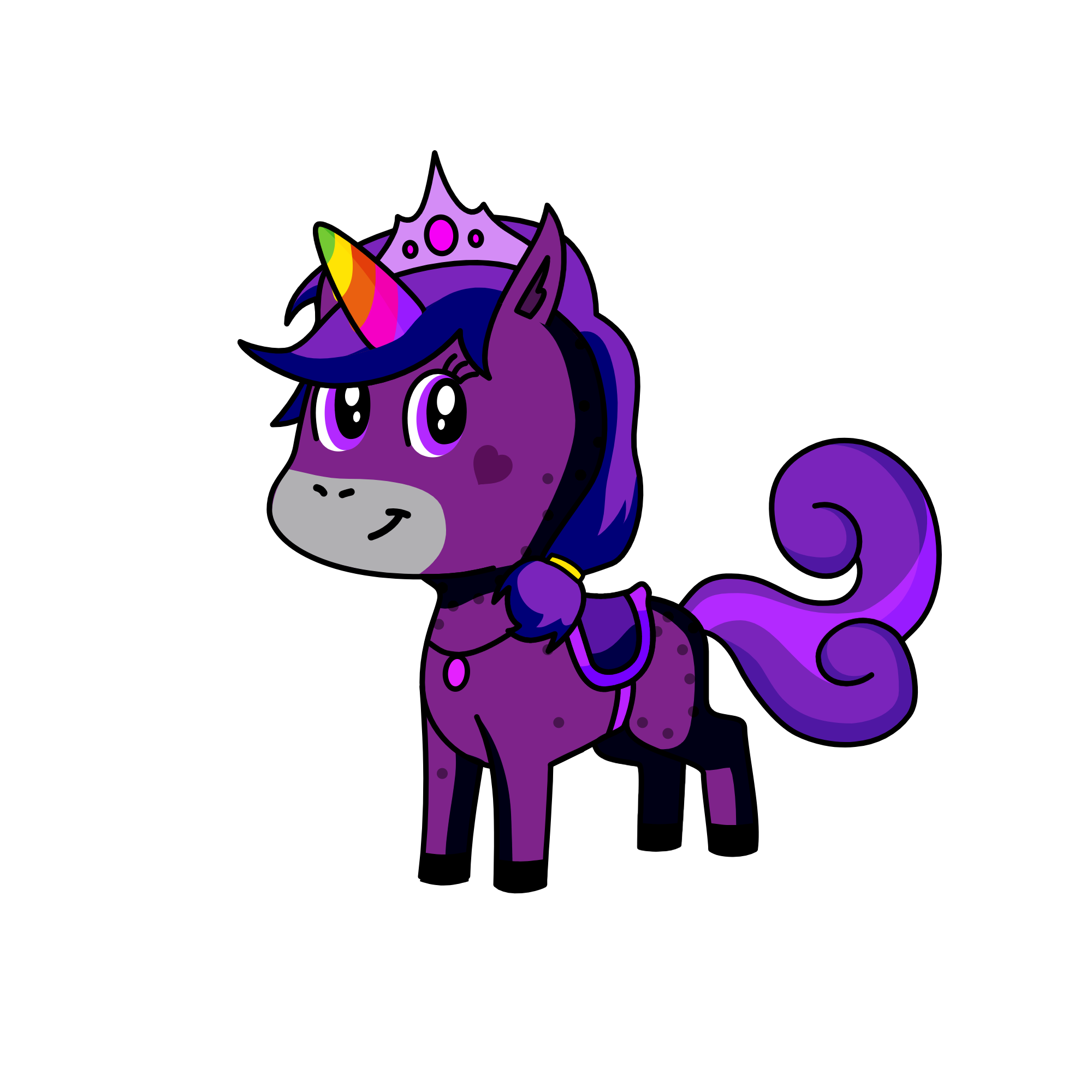 Princess Amira, the unicorn