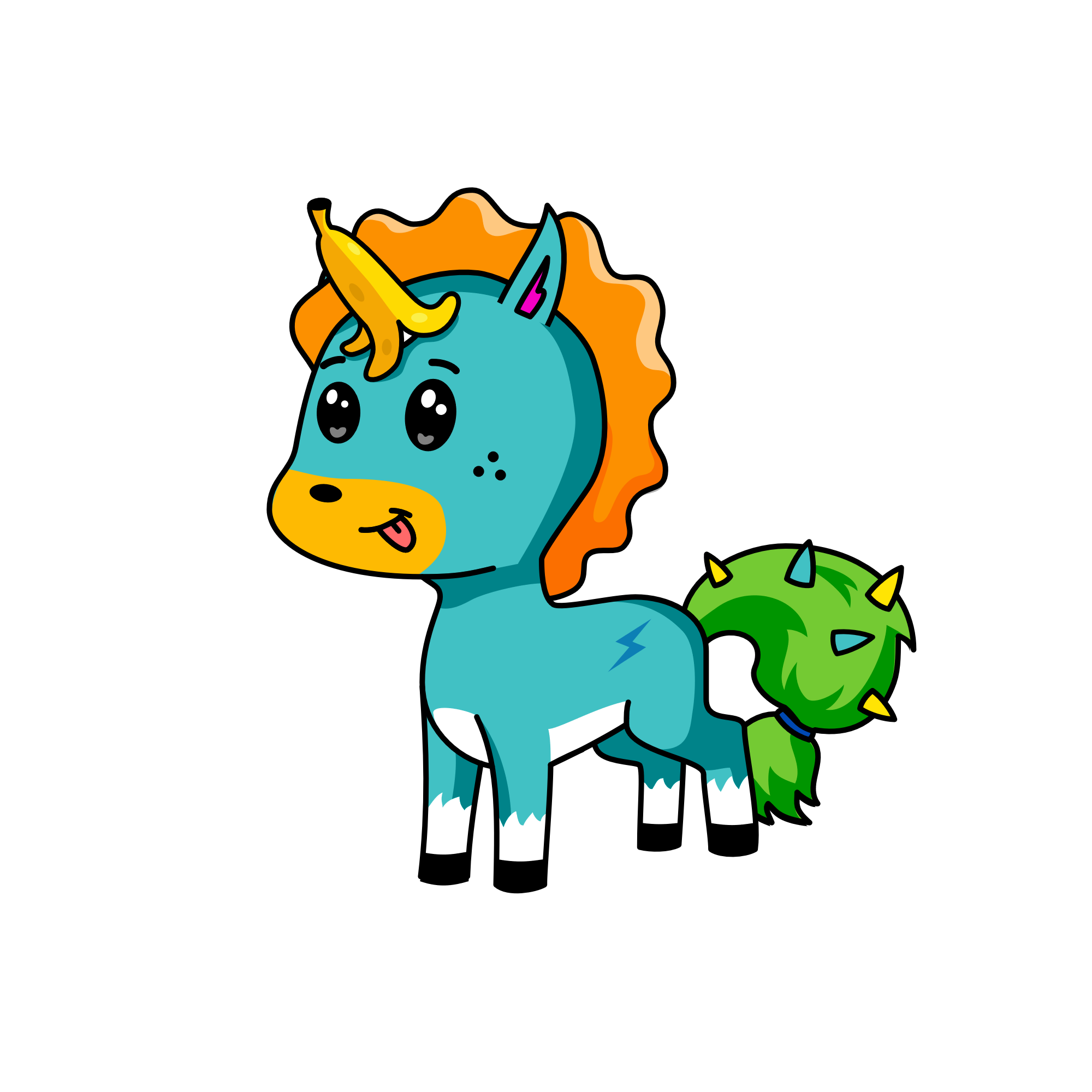 Cutey, the unicorn