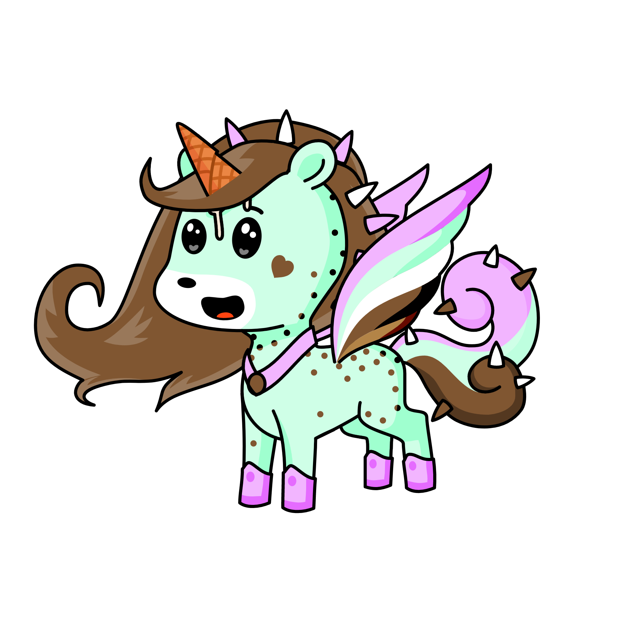 icy cream, the unicorn
