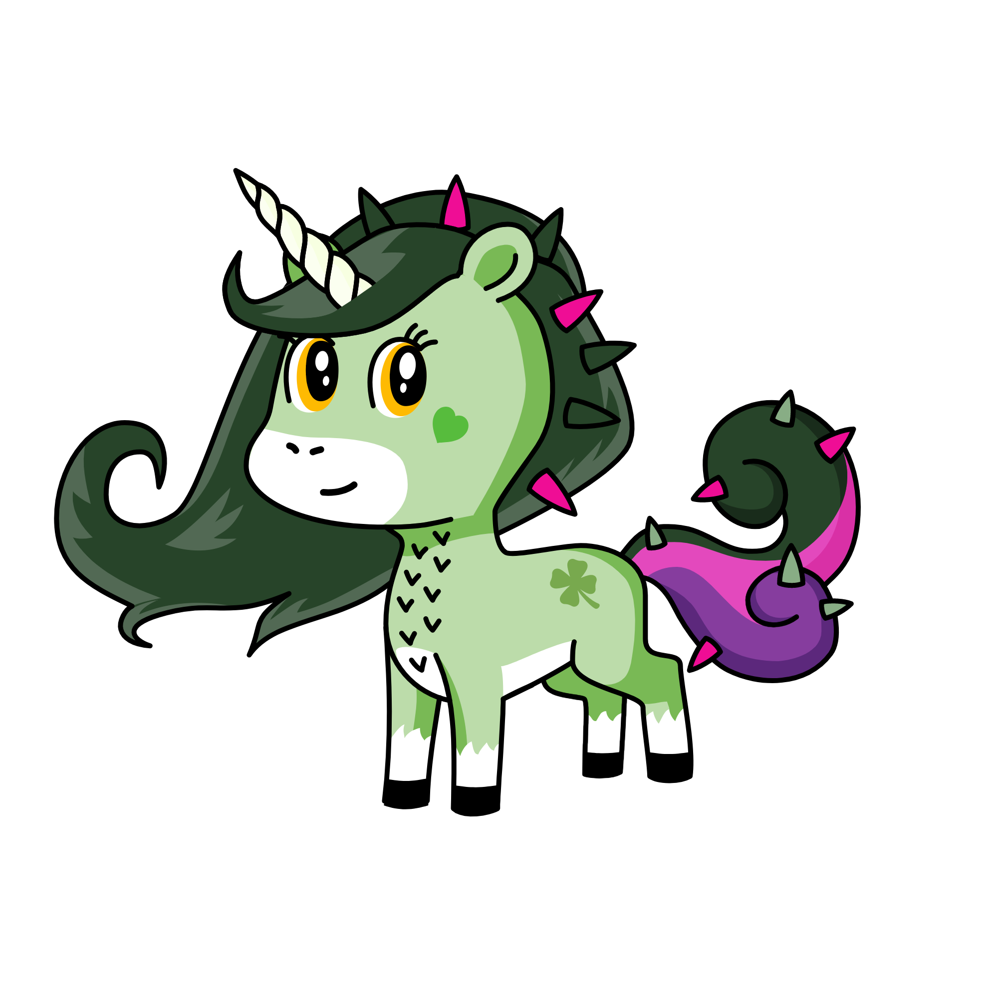 black night, the unicorn