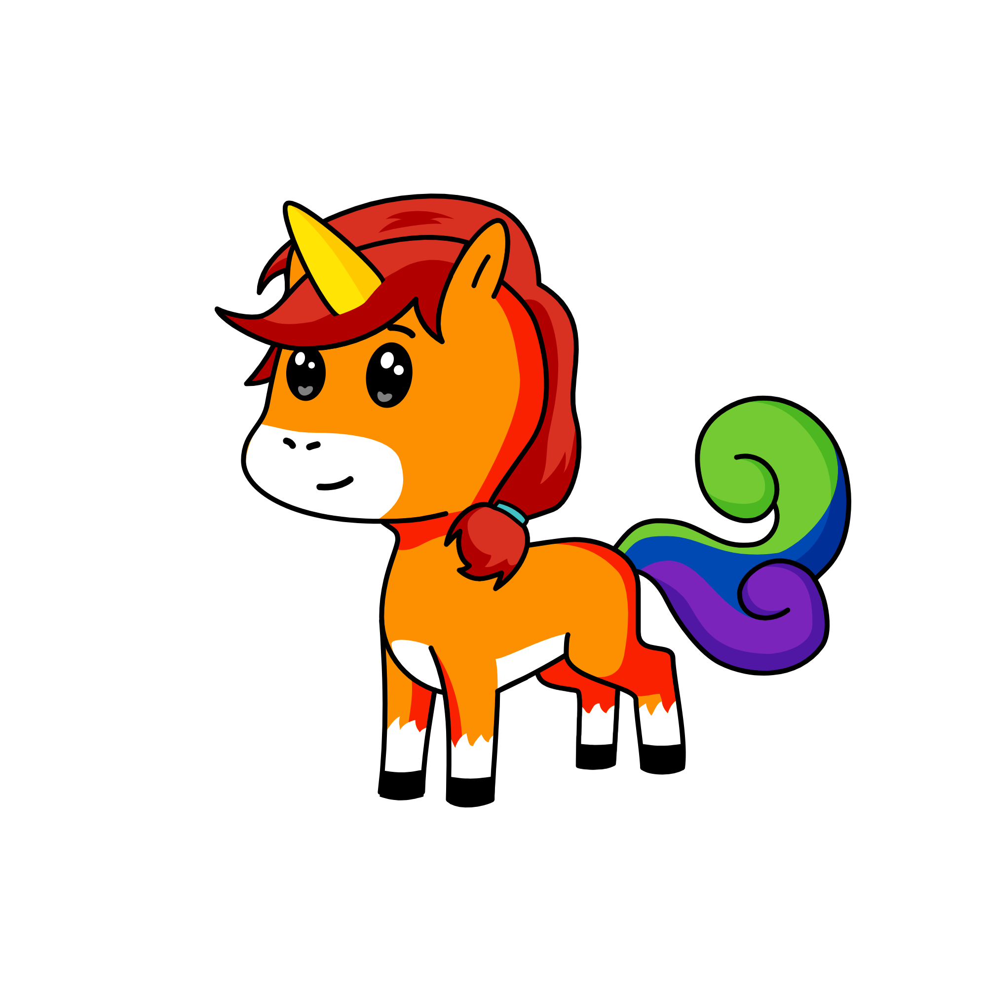 rainbow , the unicorn