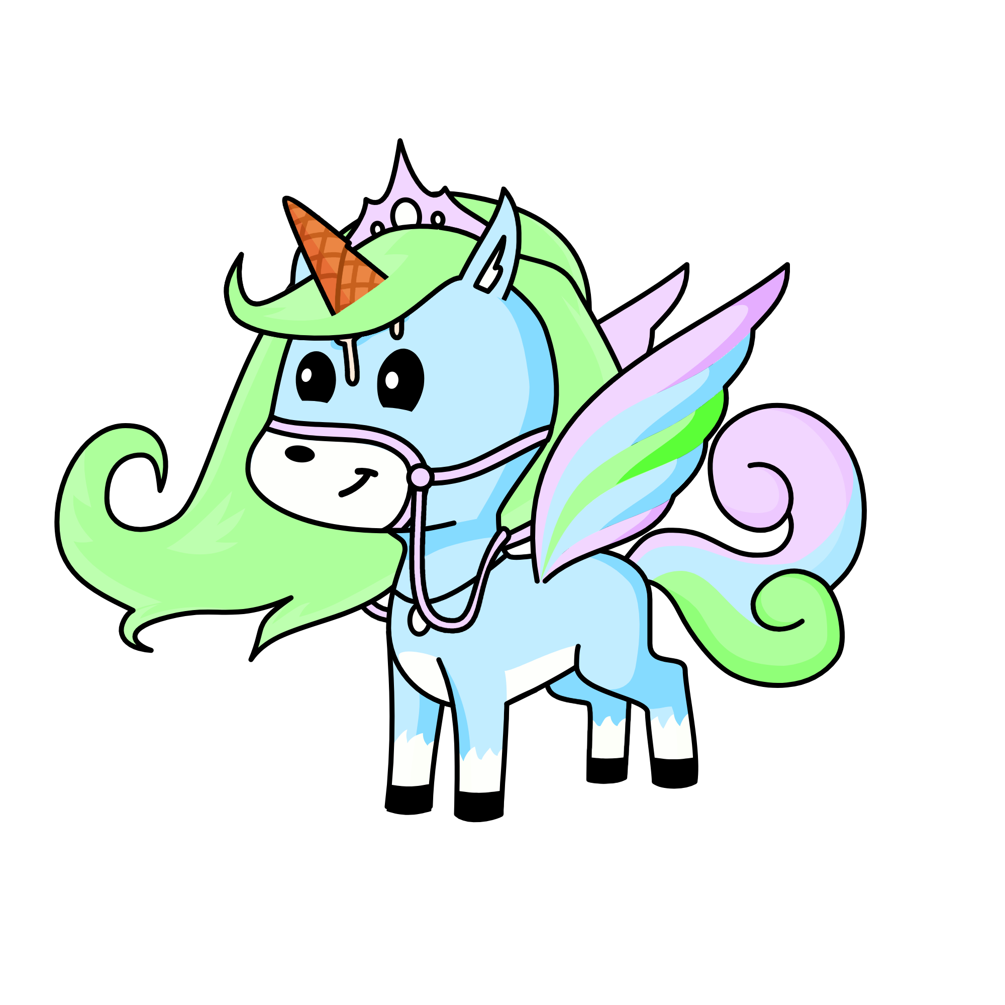 Creamy queen, the unicorn