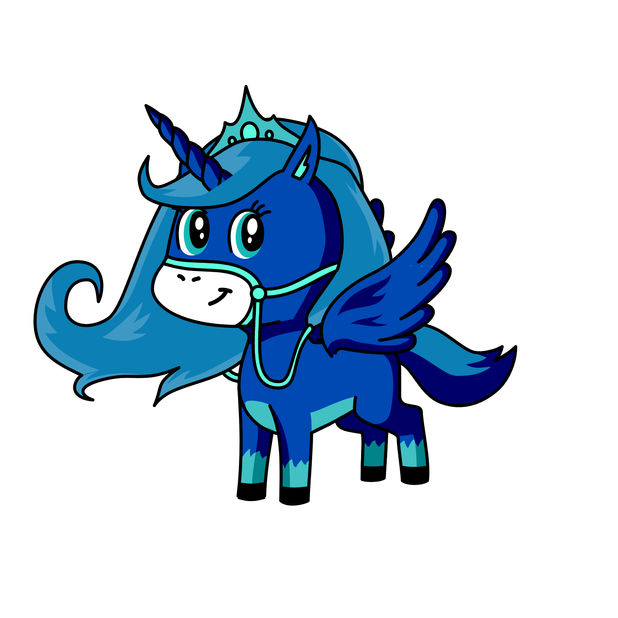 princess Luna, the unicorn