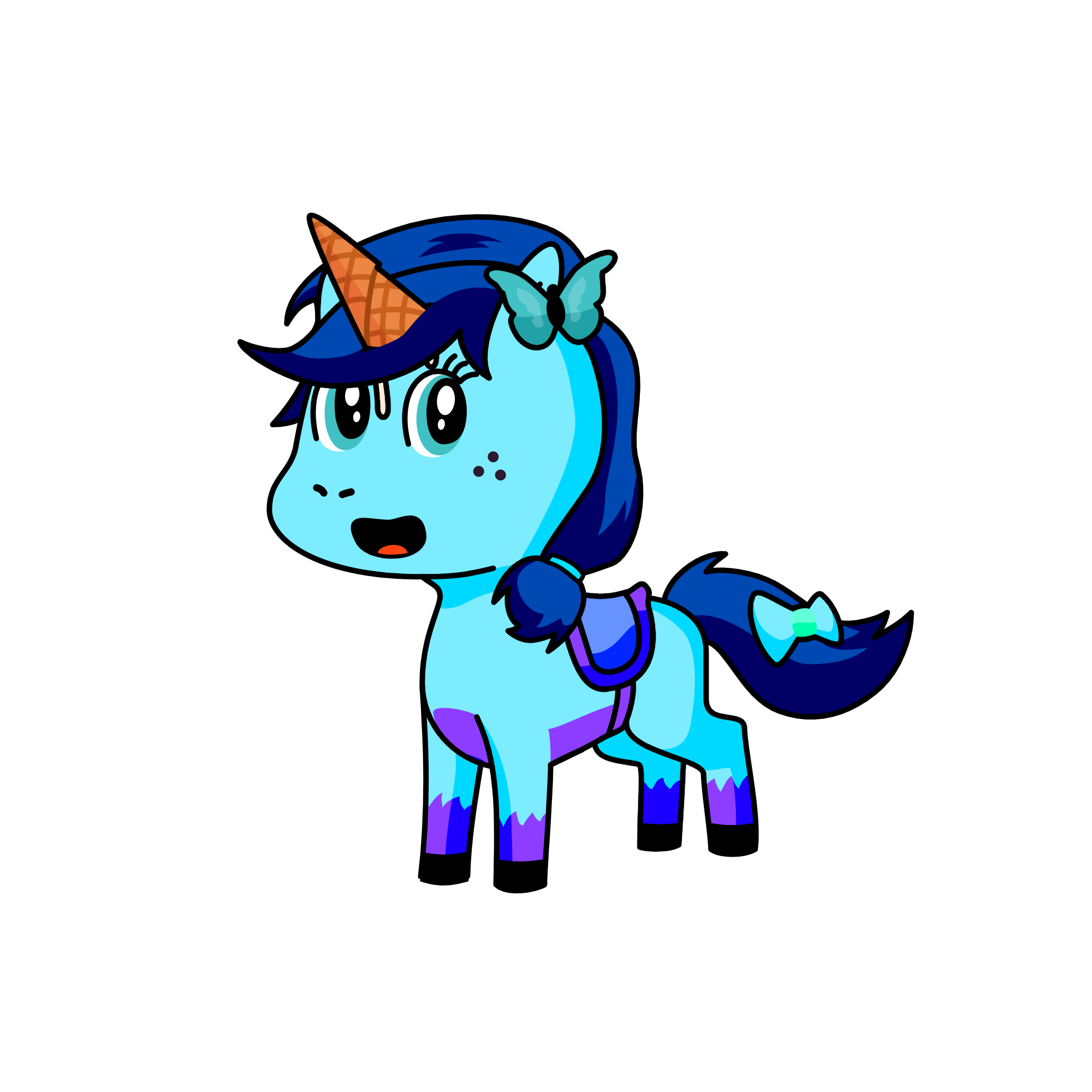 The Ice Cream Delivery Girl, the unicorn