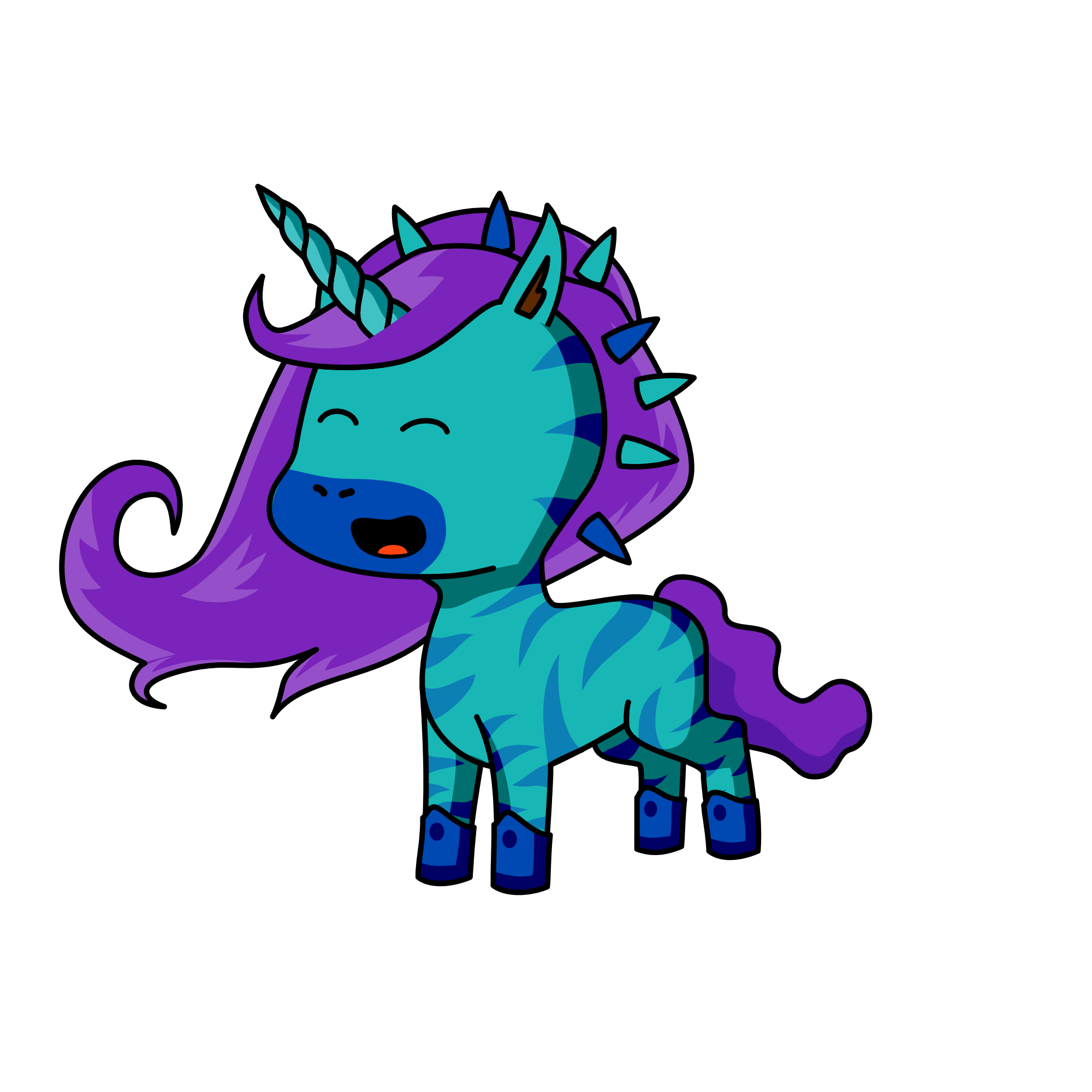 water zebra, the unicorn