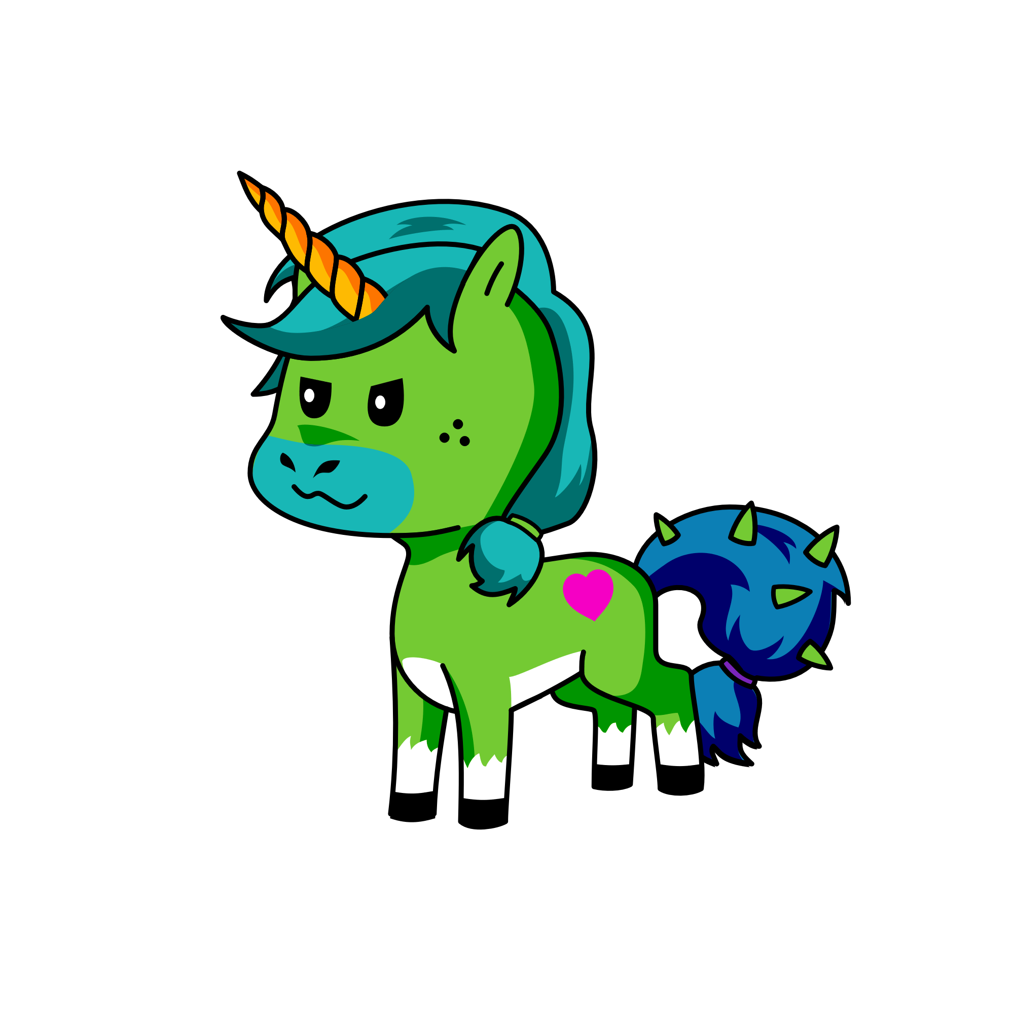 Spike, the unicorn