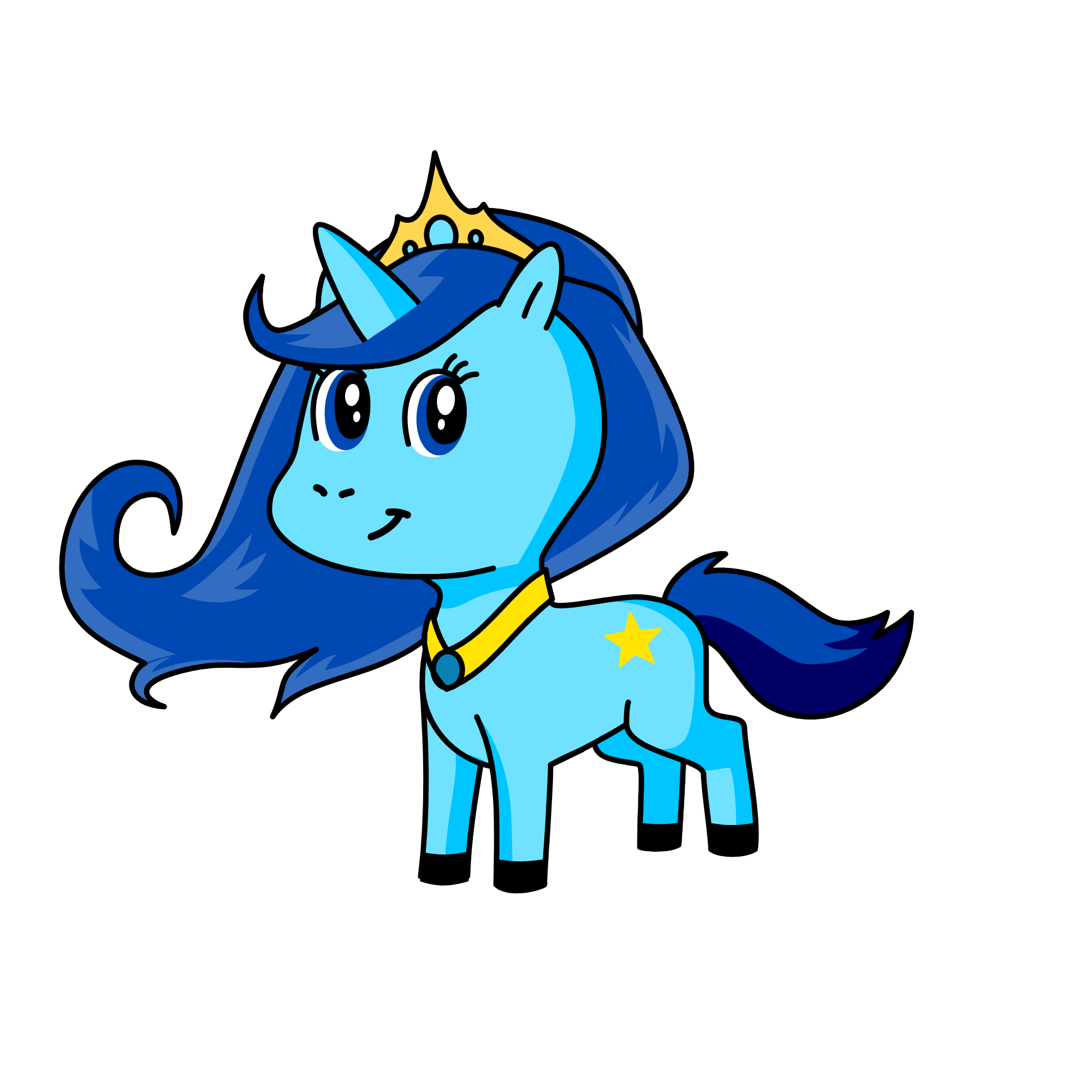Princess Sapphire!!, the unicorn