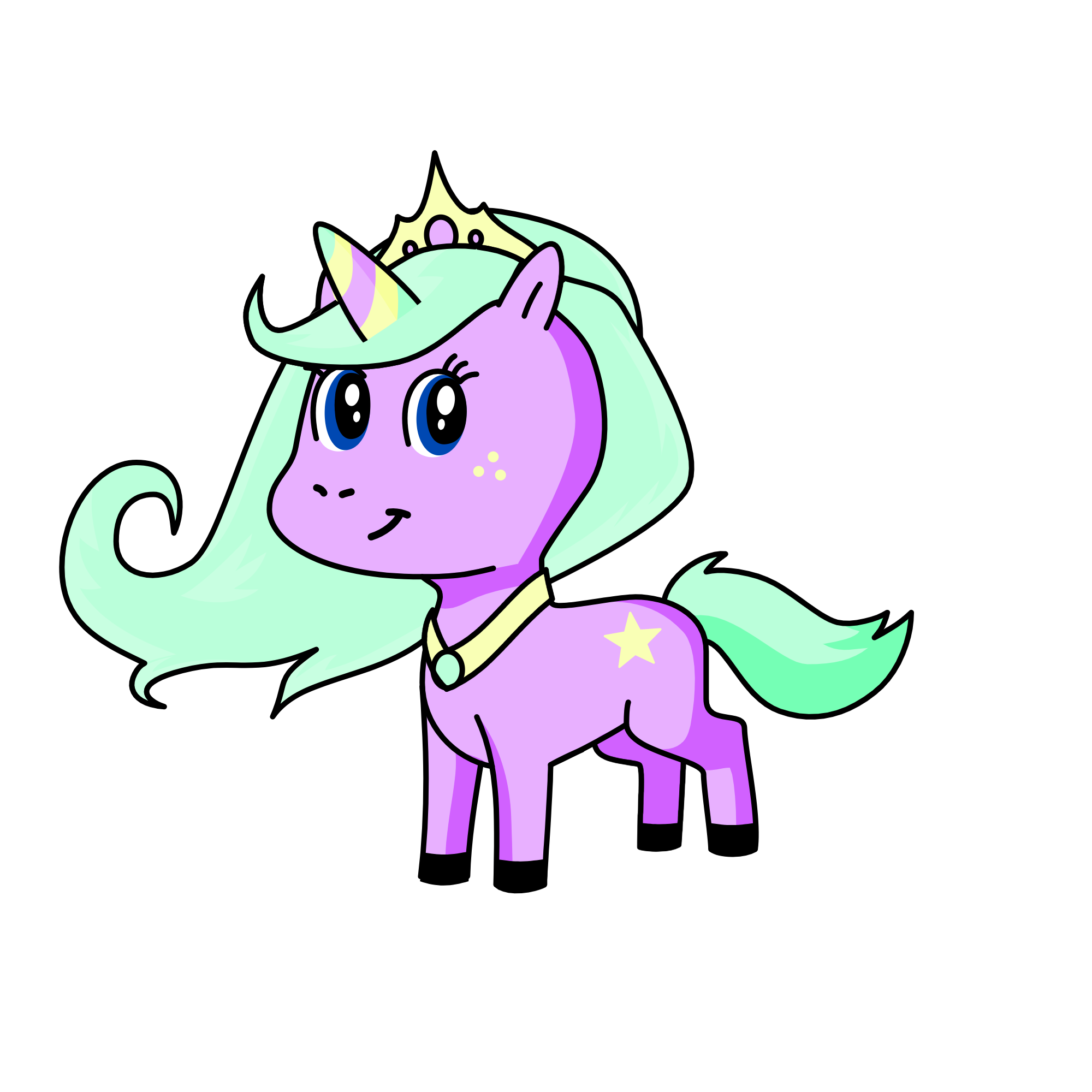 Princess Pastel, the unicorn