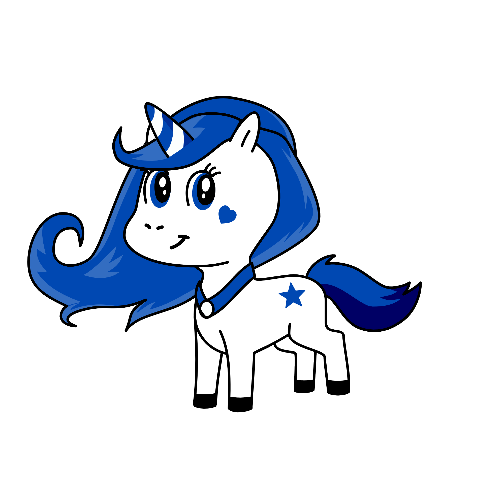 Sapphire, the unicorn