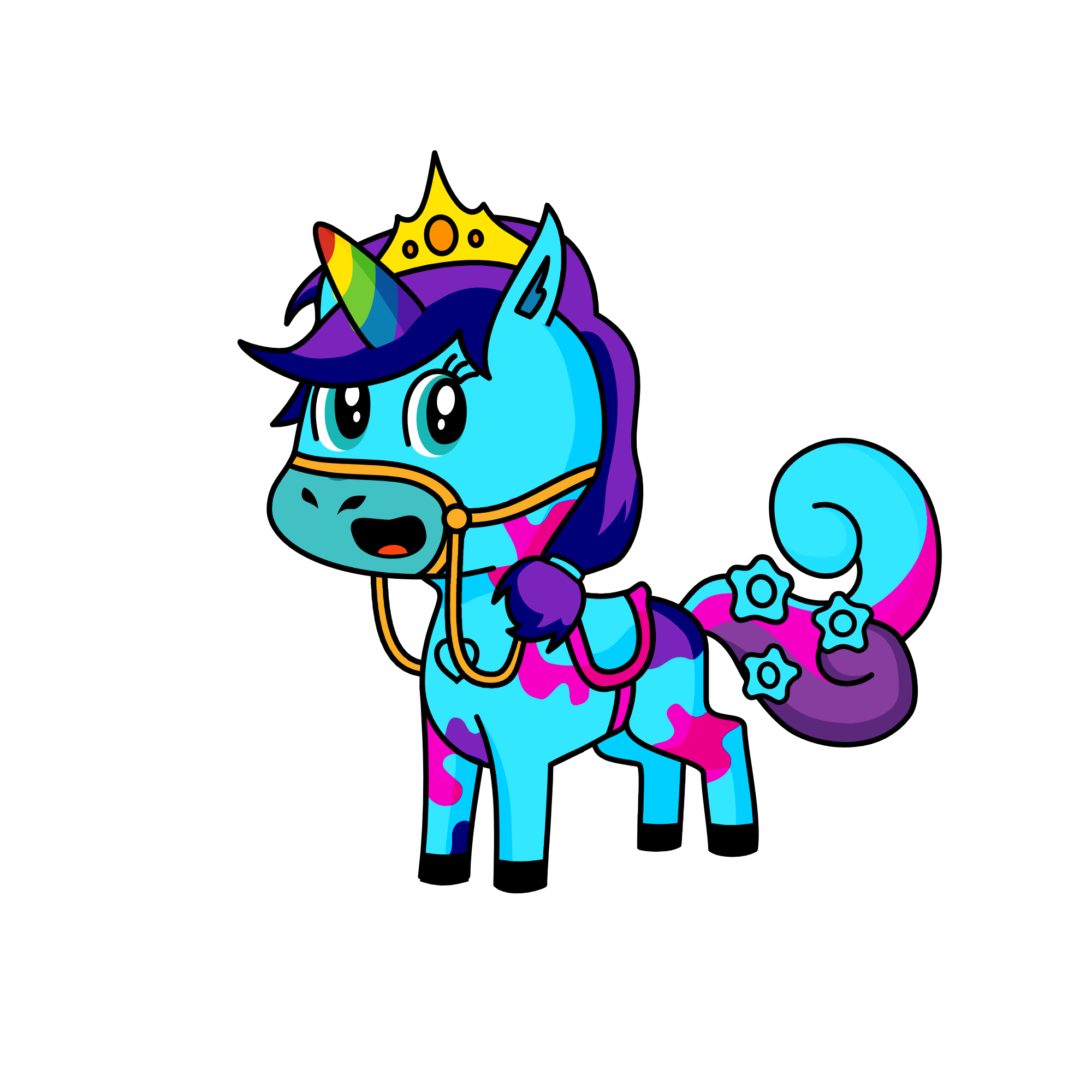 Rainbow Moon, the unicorn
