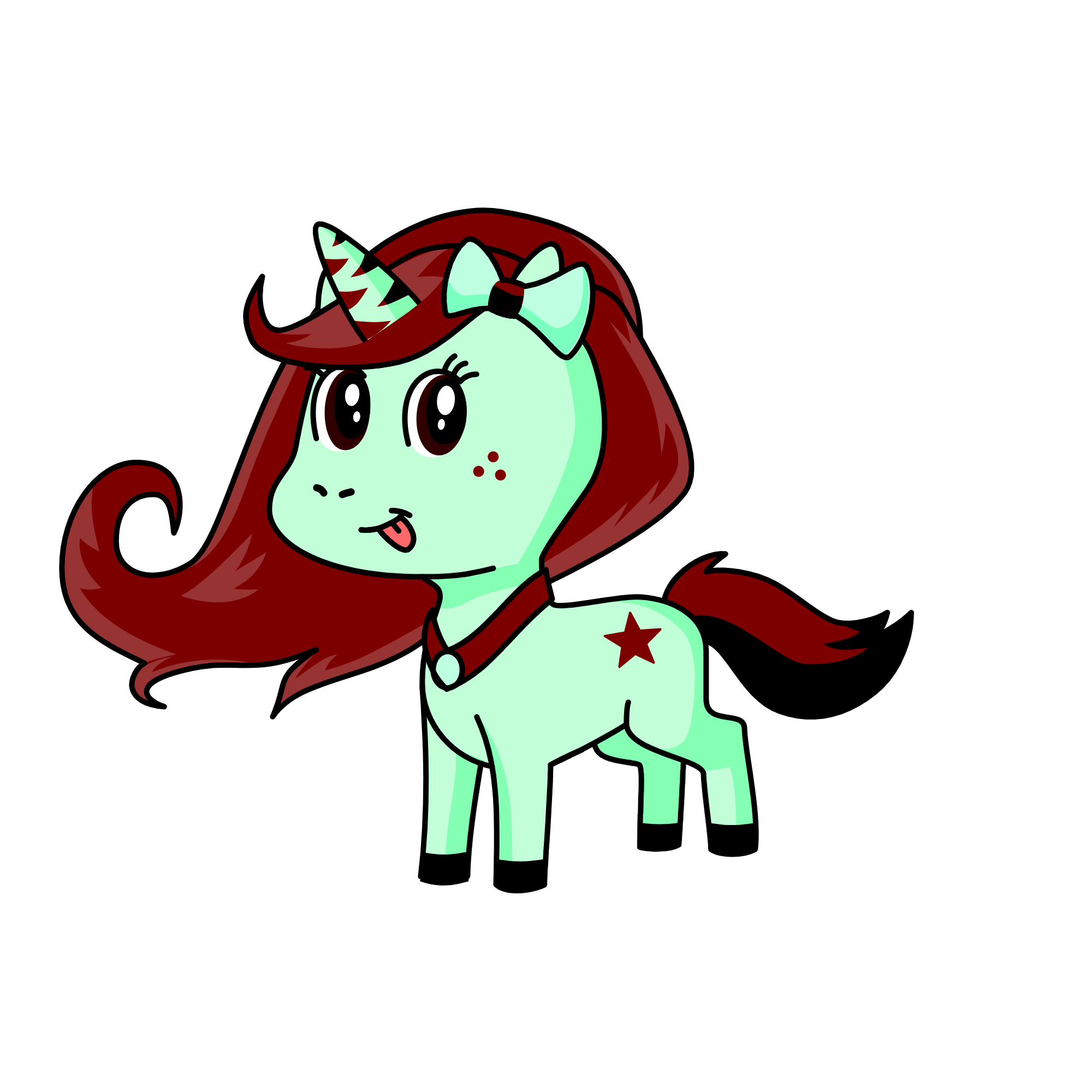 Minty Chocolate, the unicorn