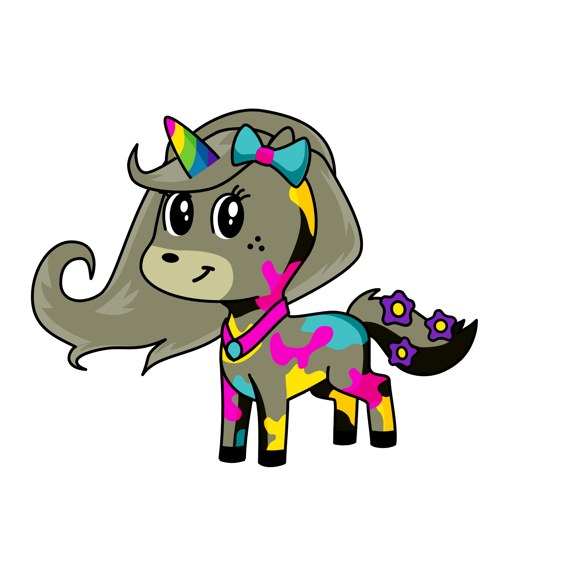 Katie, The Magical Kitty-corn, the unicorn