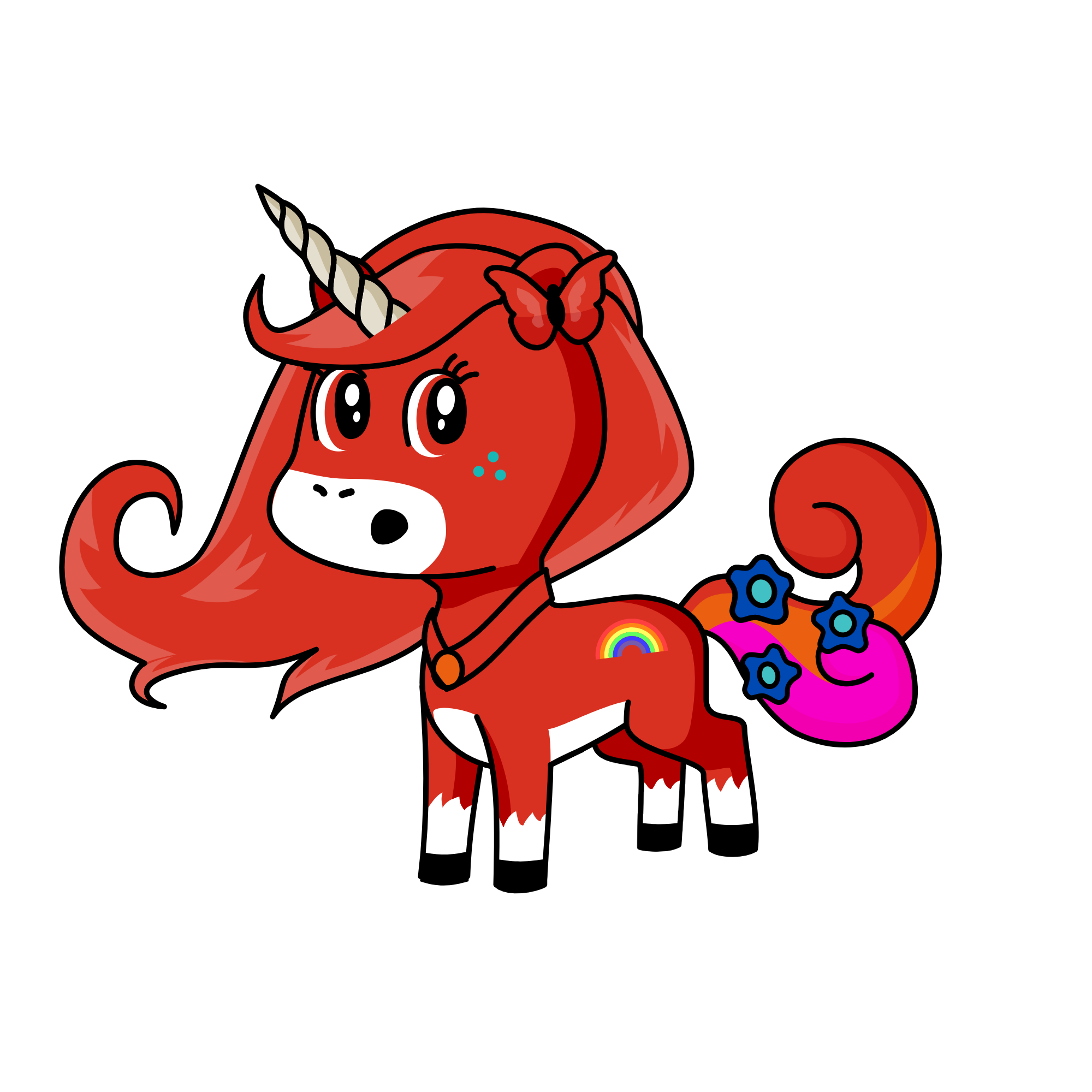 Strawberry rosey, the unicorn
