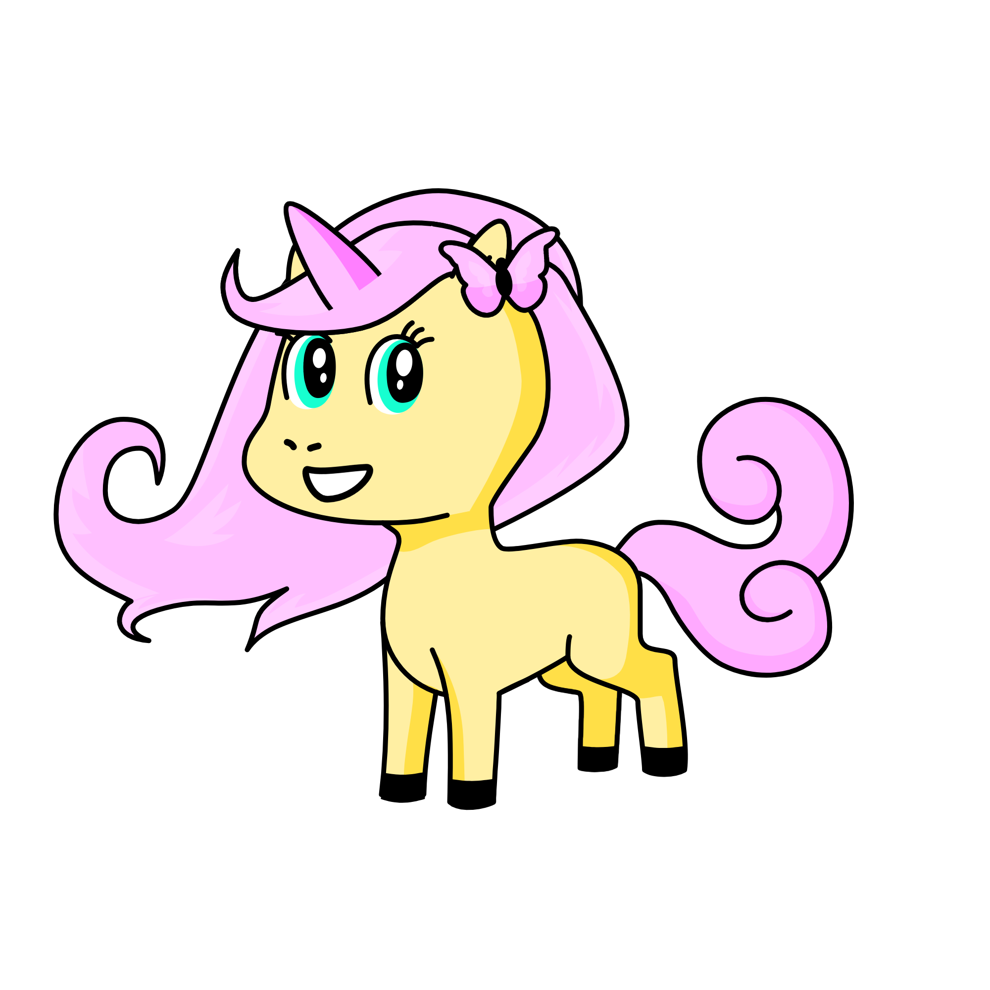 Fluttershy, the unicorn