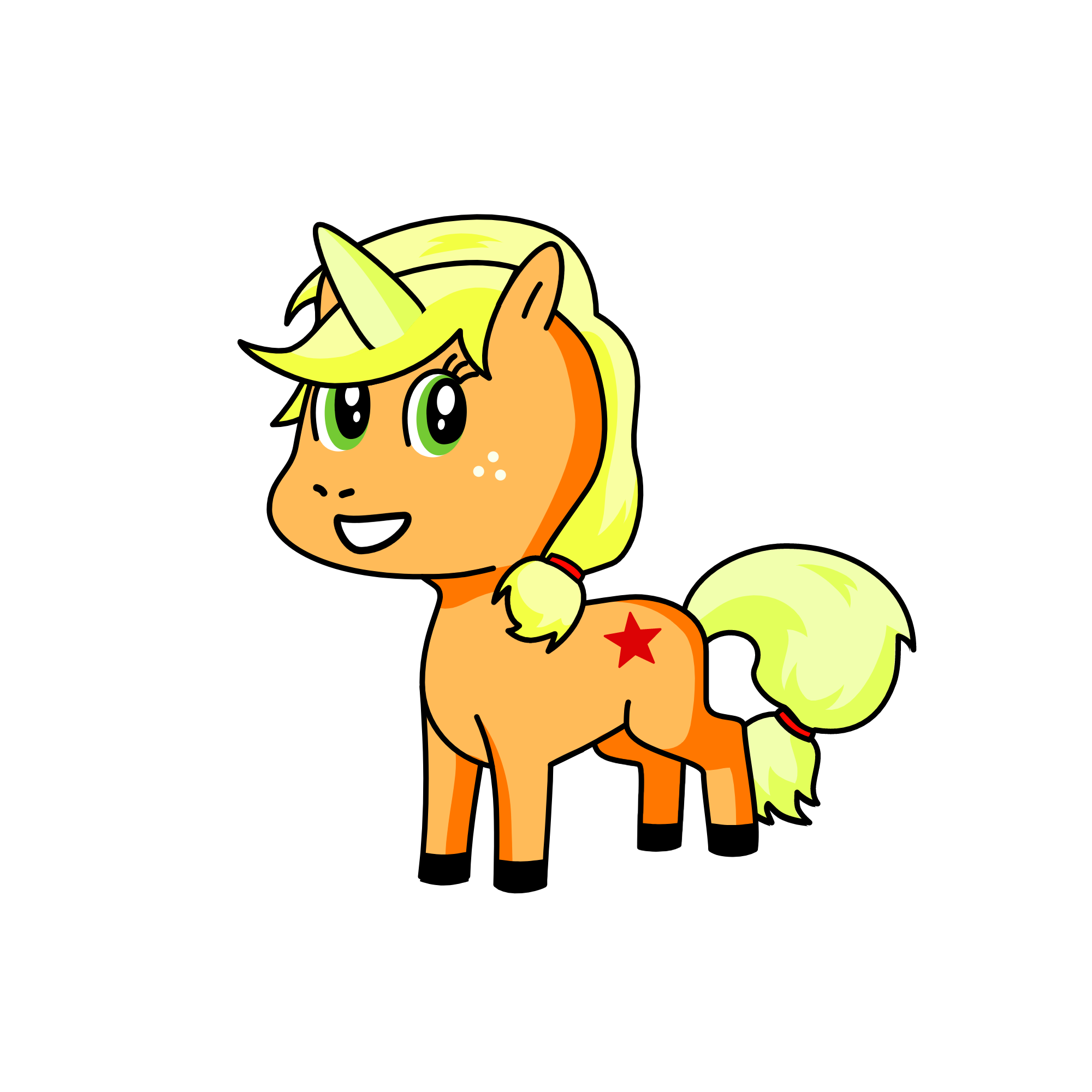 Apple Jack (I think), the unicorn