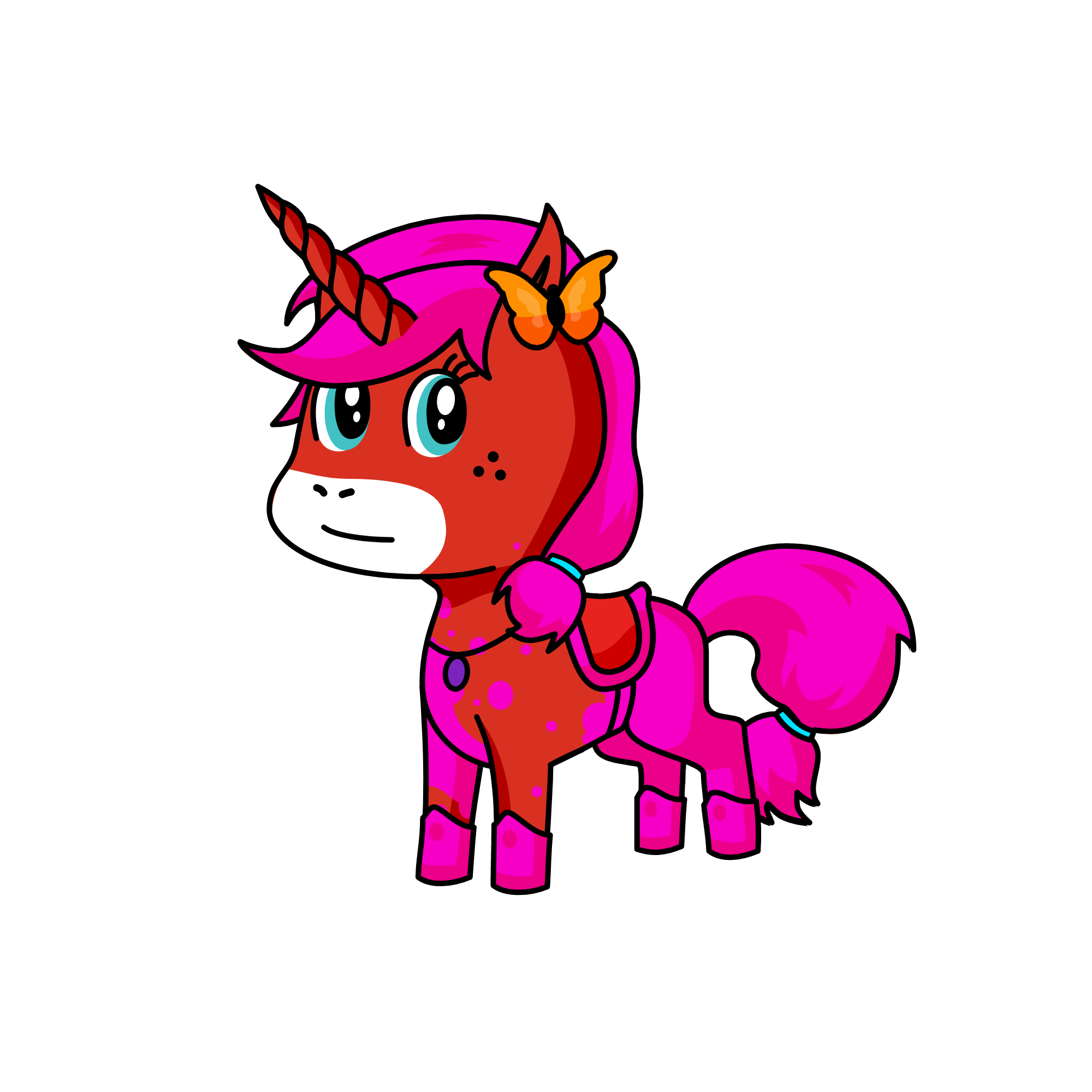 Pinky, the unicorn