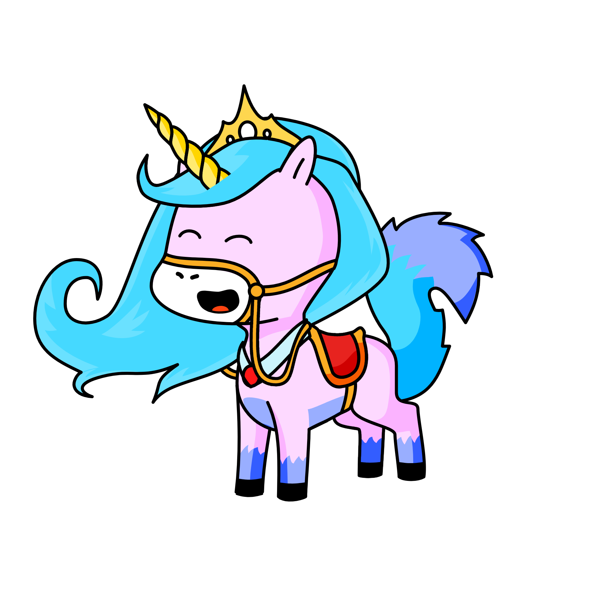 Pink Tiara, the unicorn