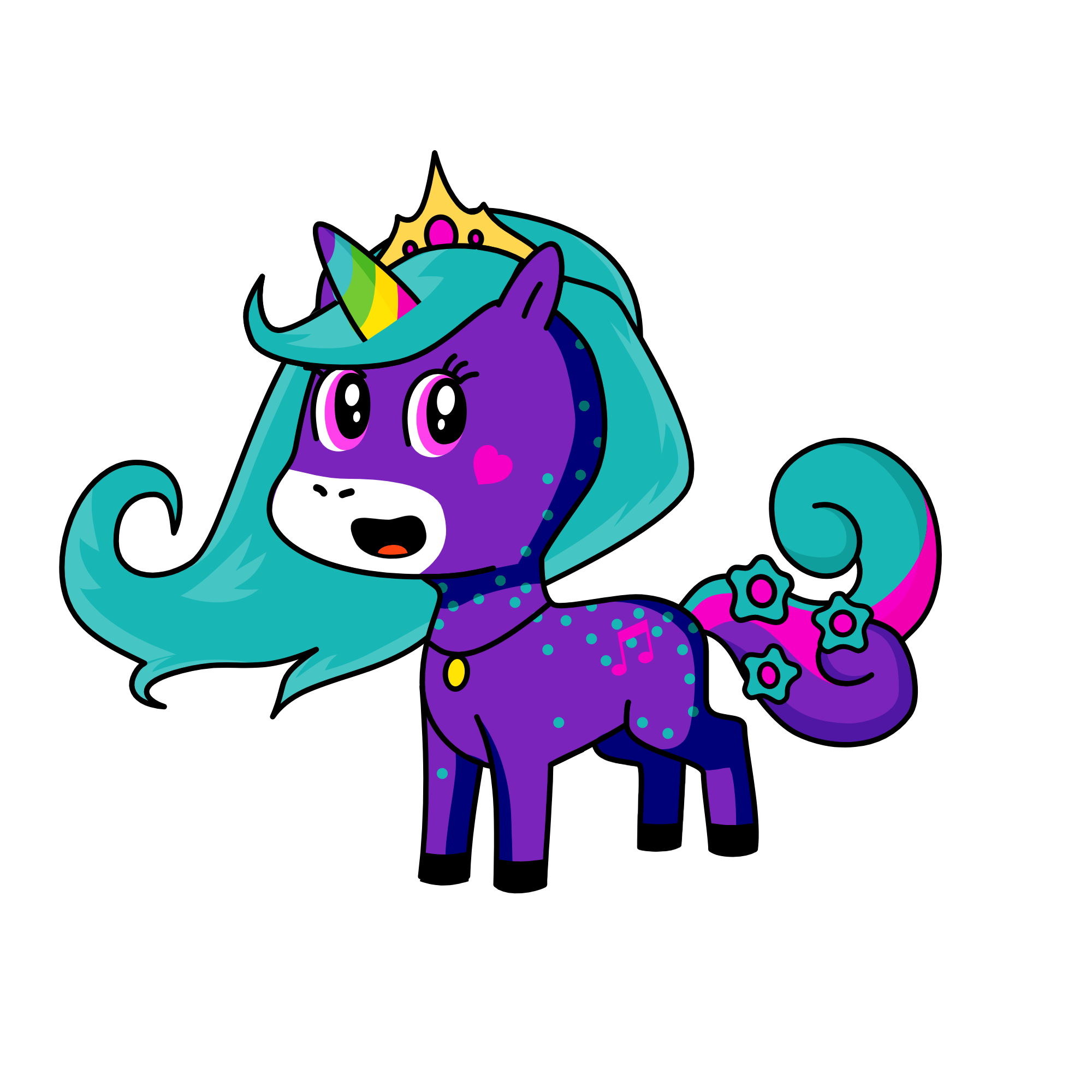 Moonlight, the unicorn