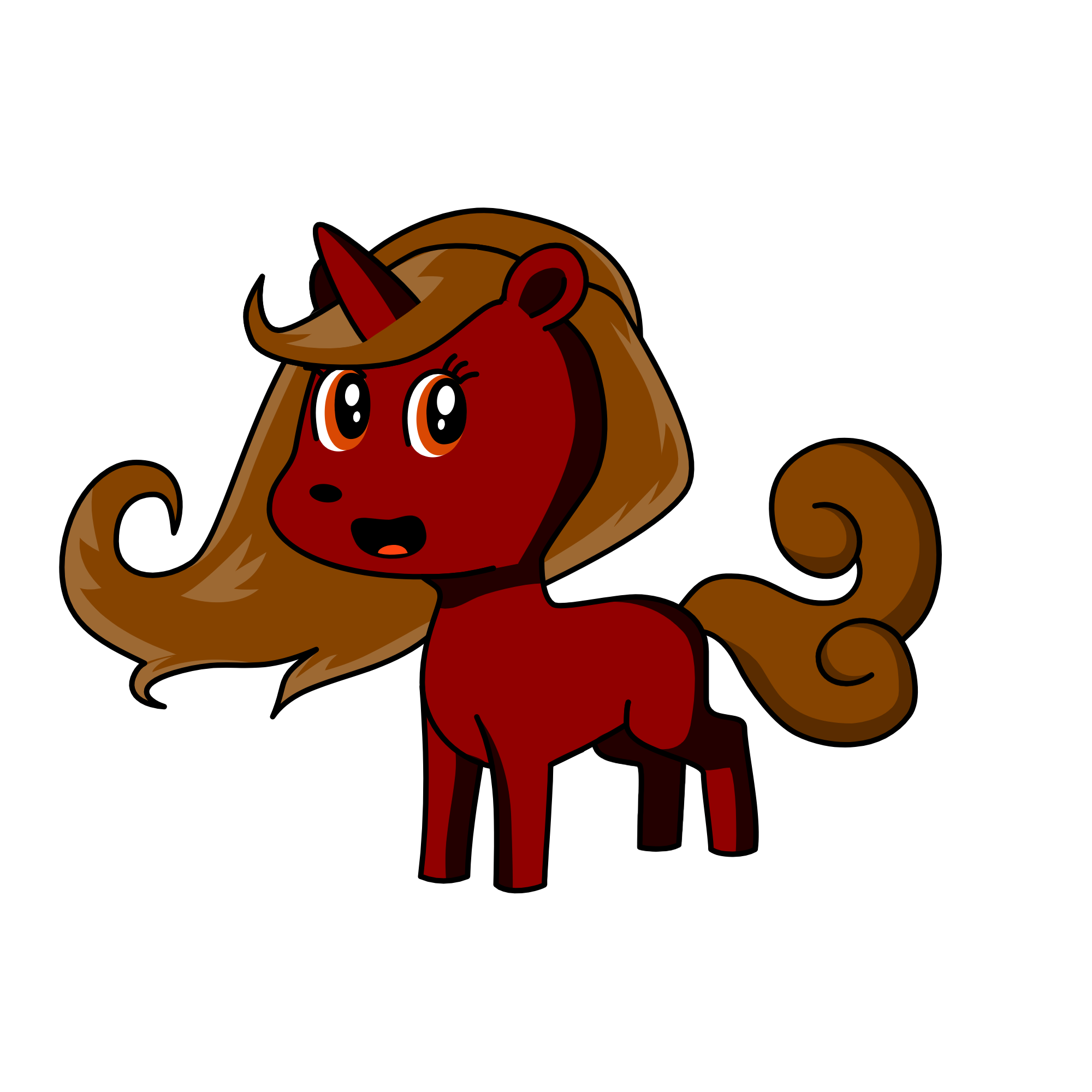 Huggle, the unicorn