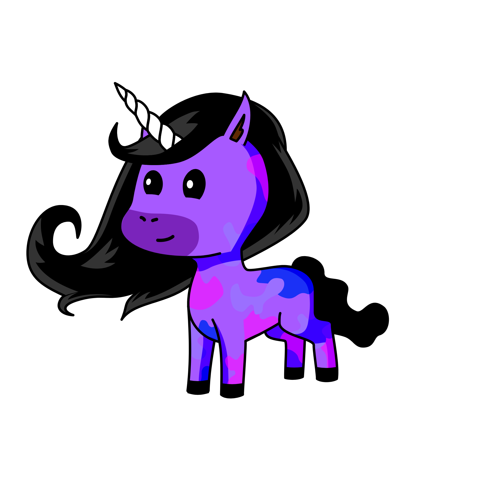 Purple gravity , the unicorn