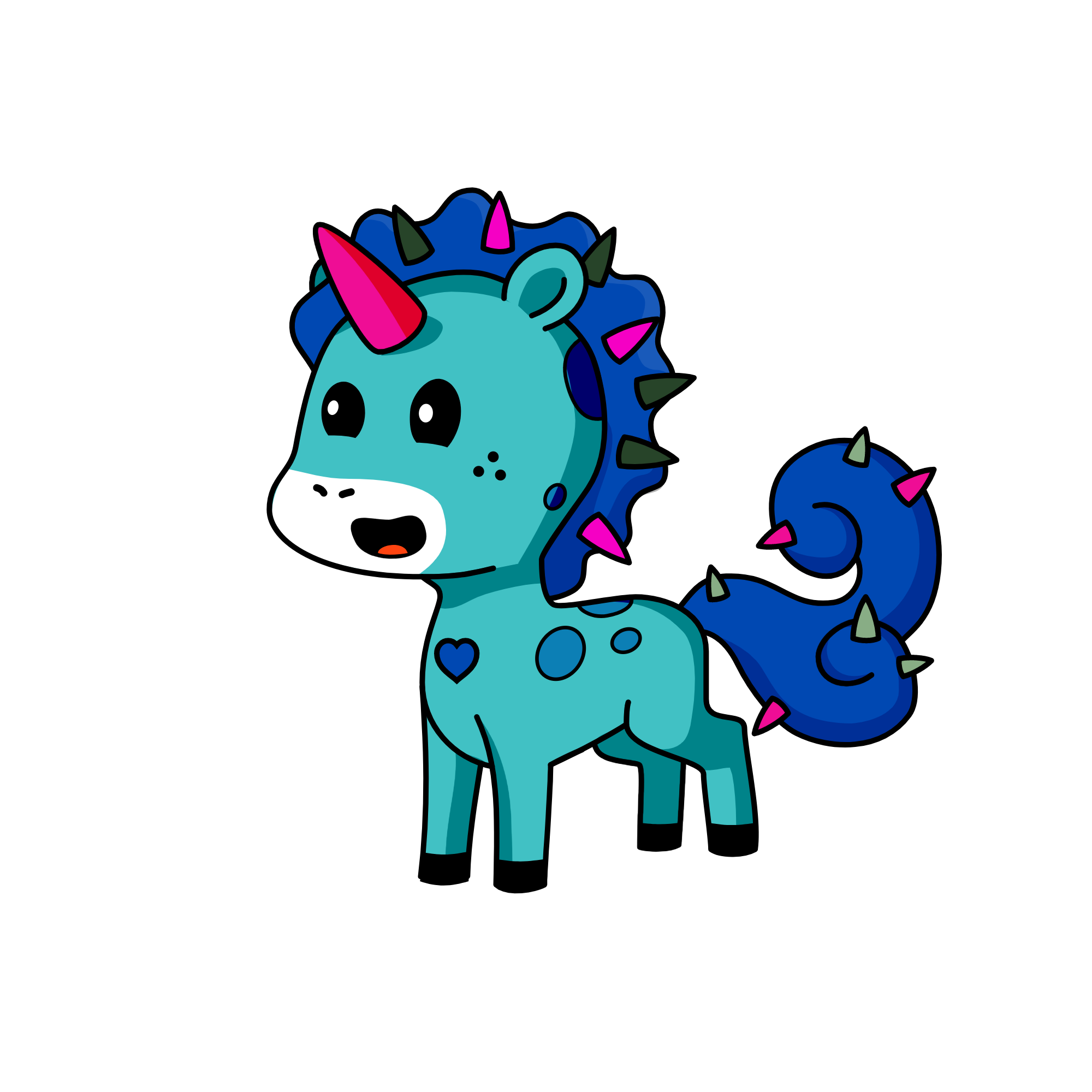 fluff, the unicorn