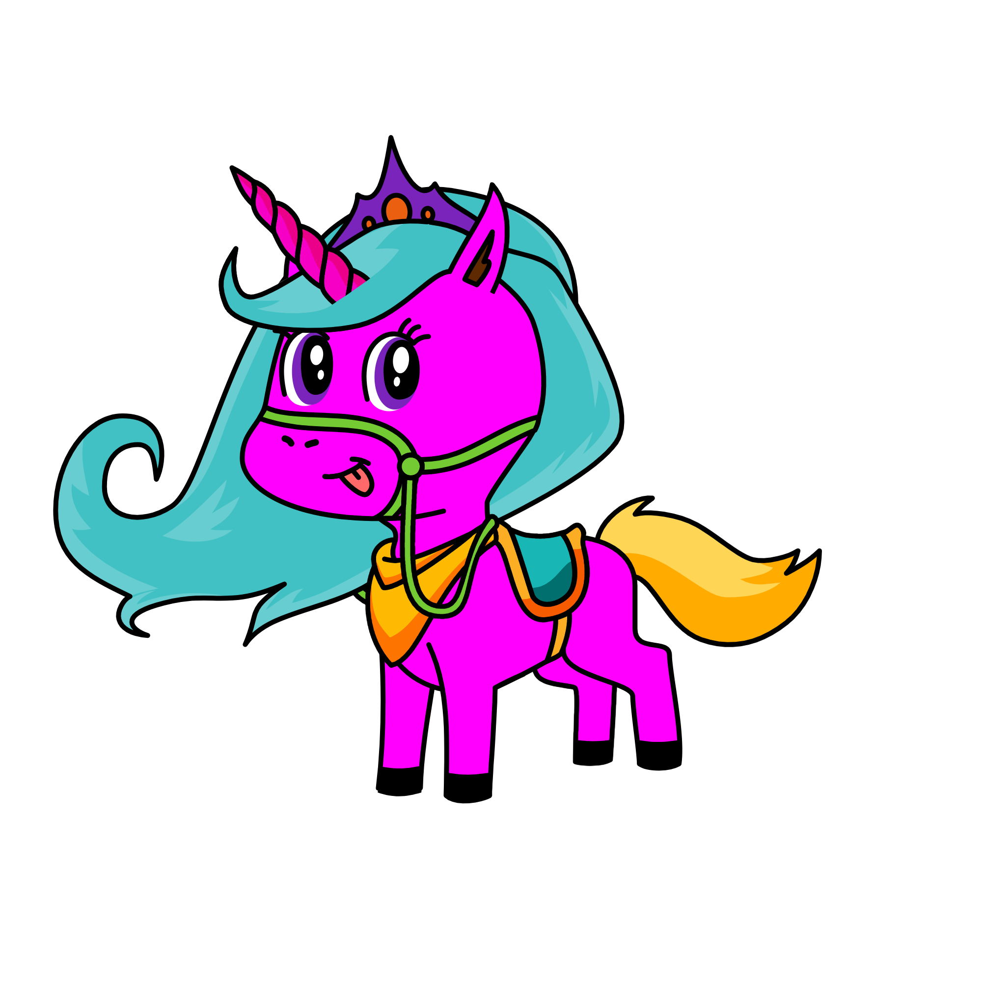 Kraliçe, the unicorn