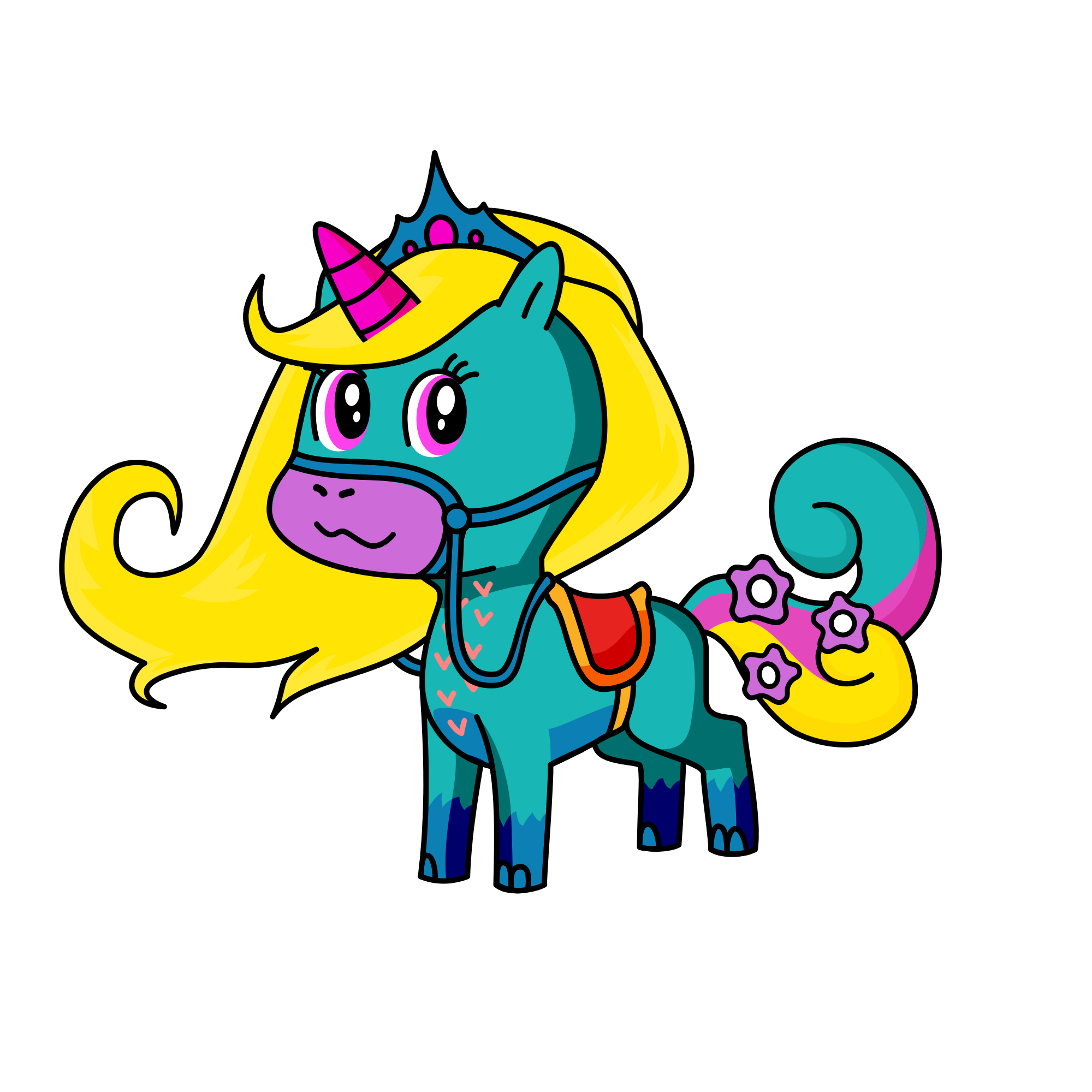 Lily queen, the unicorn