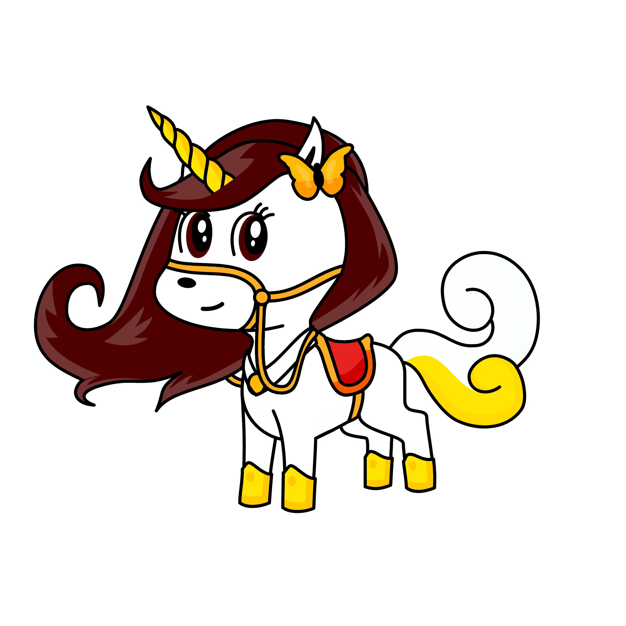 golden, the unicorn