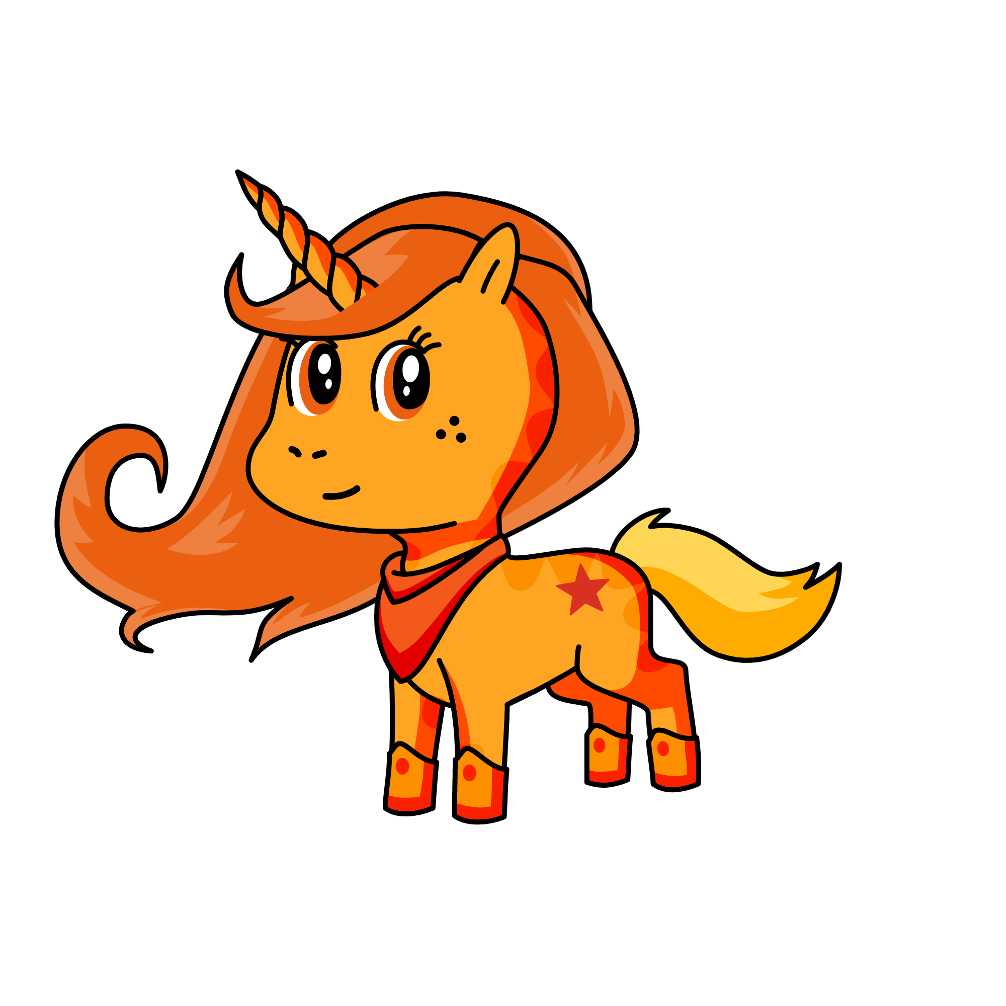 Desert hooves, the unicorn