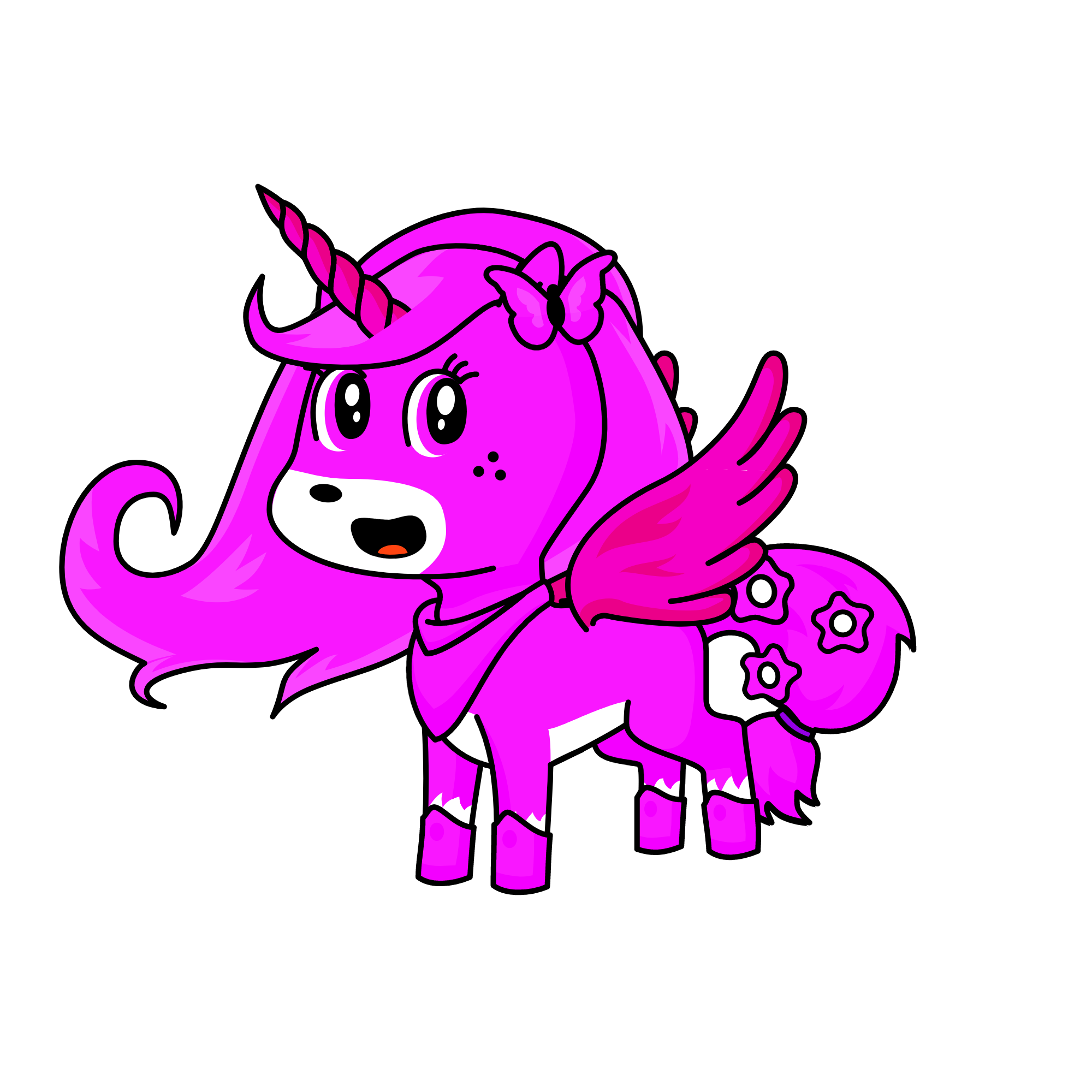 Strawberry bloussum, the unicorn