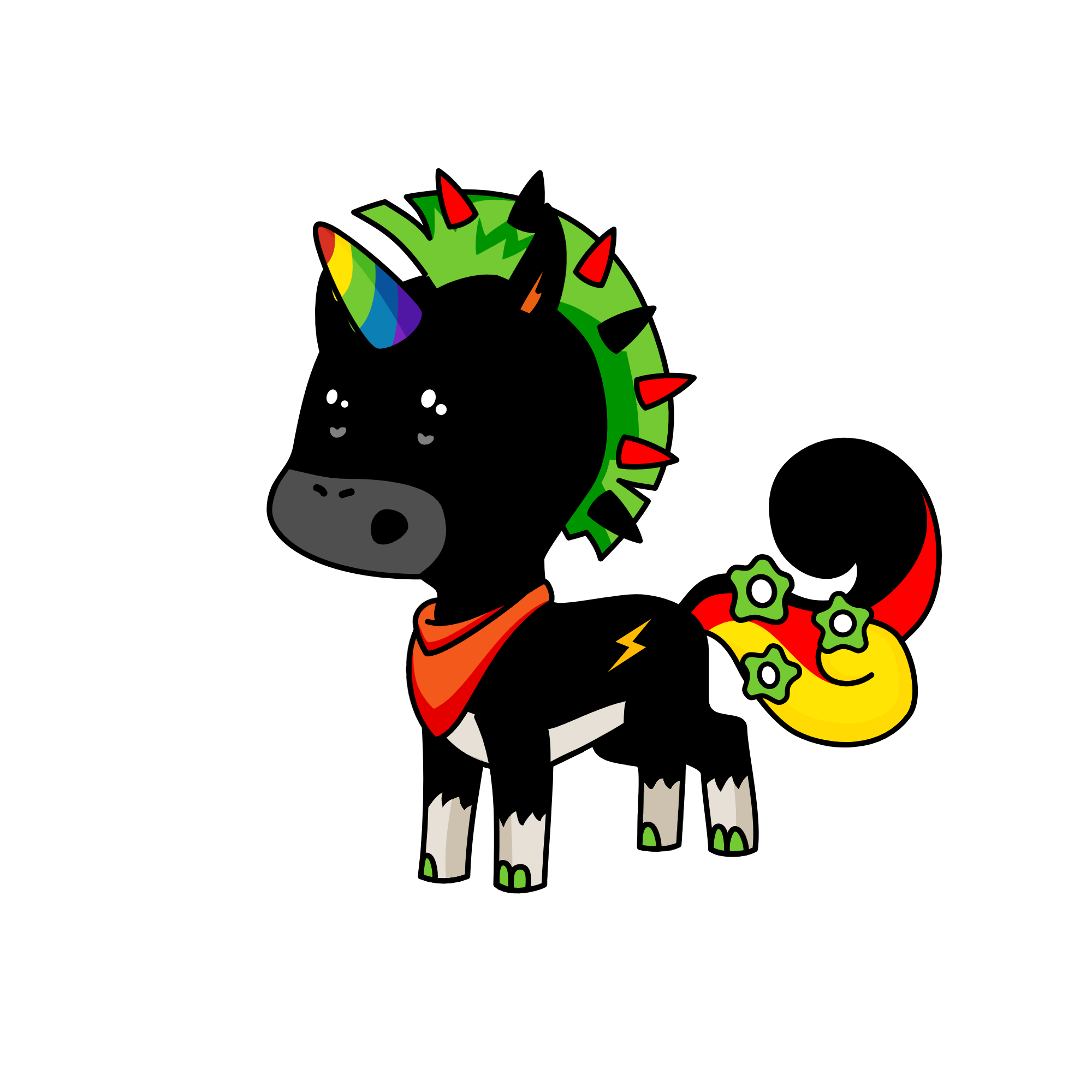 Black Knight, the unicorn