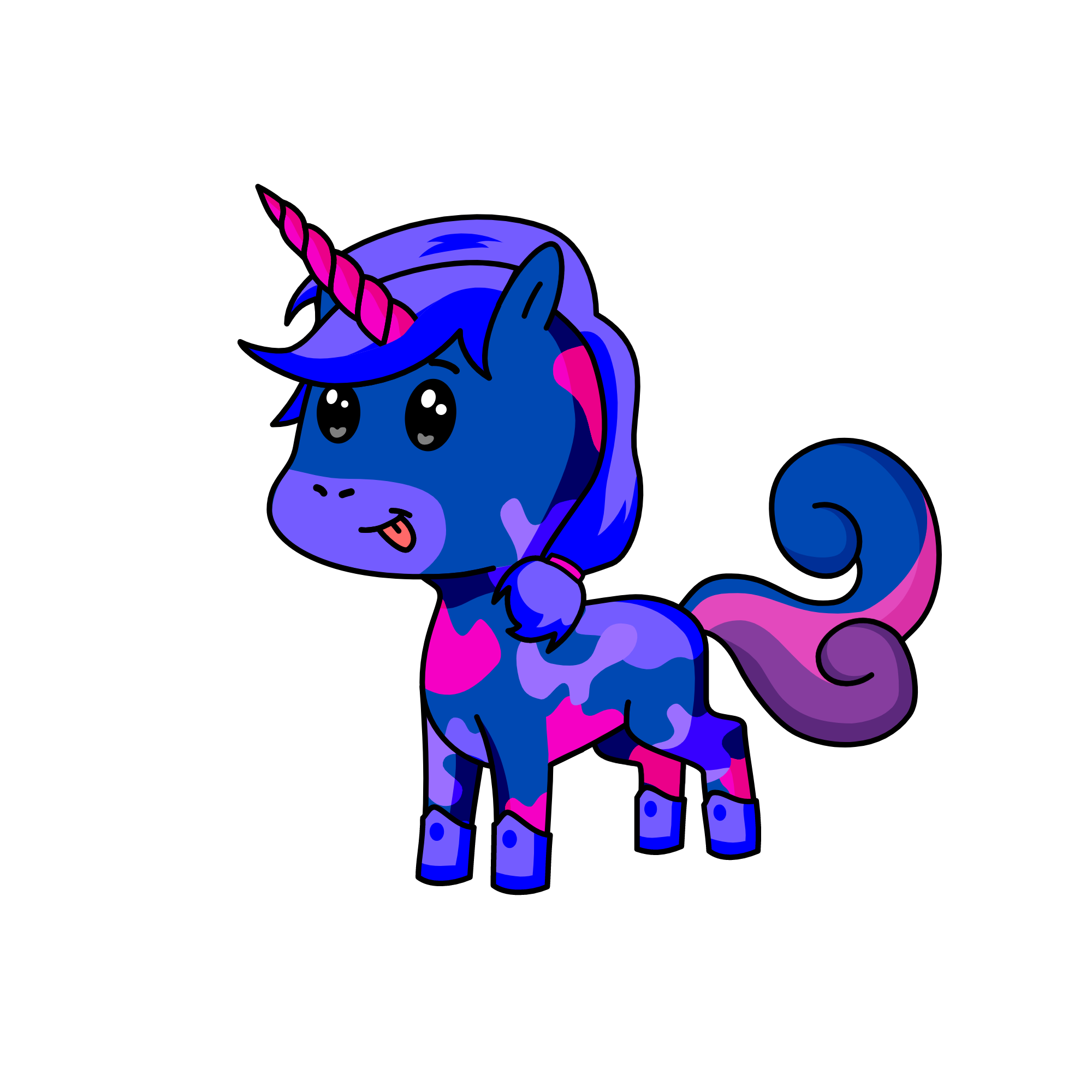 Tricoloure, the unicorn
