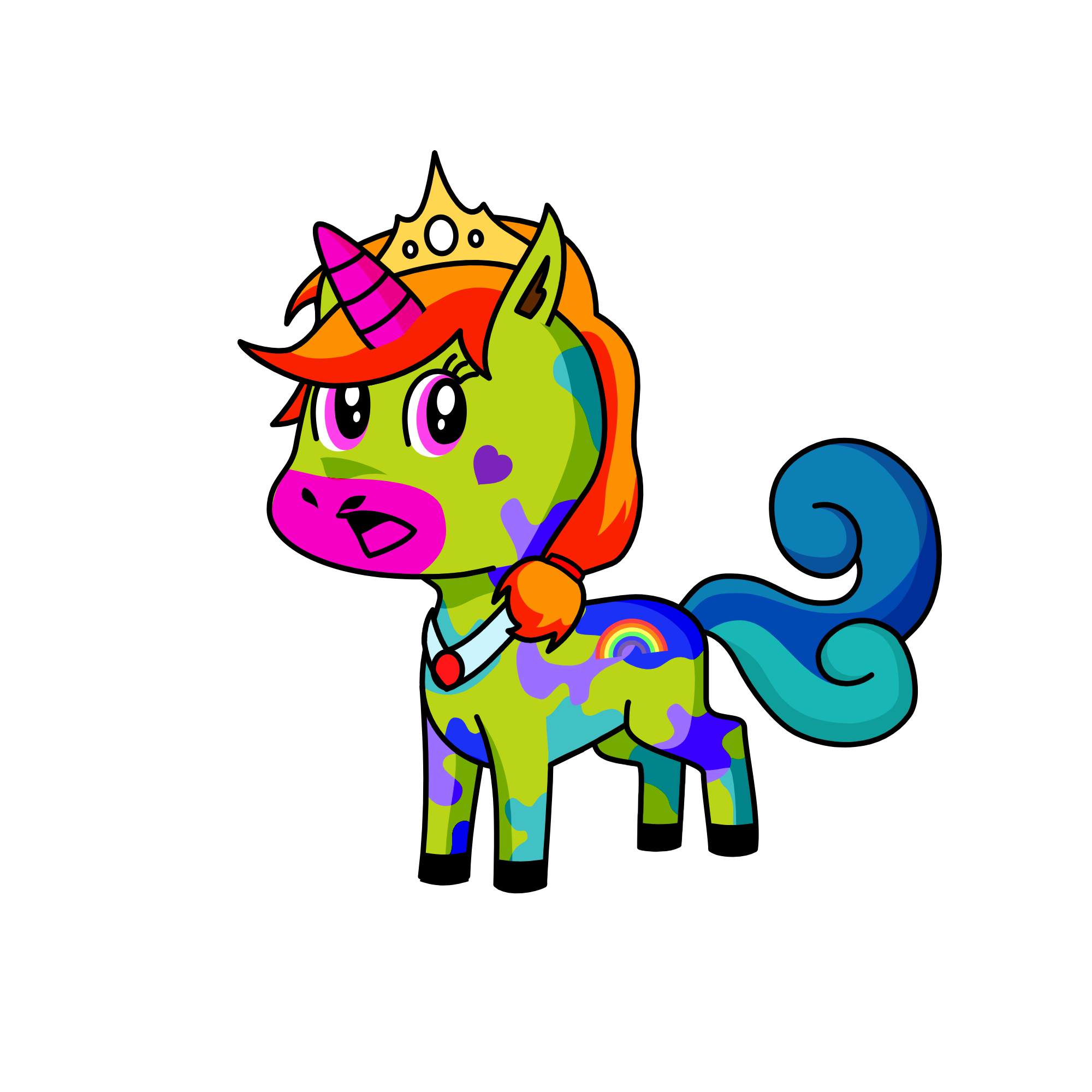 dog, the unicorn