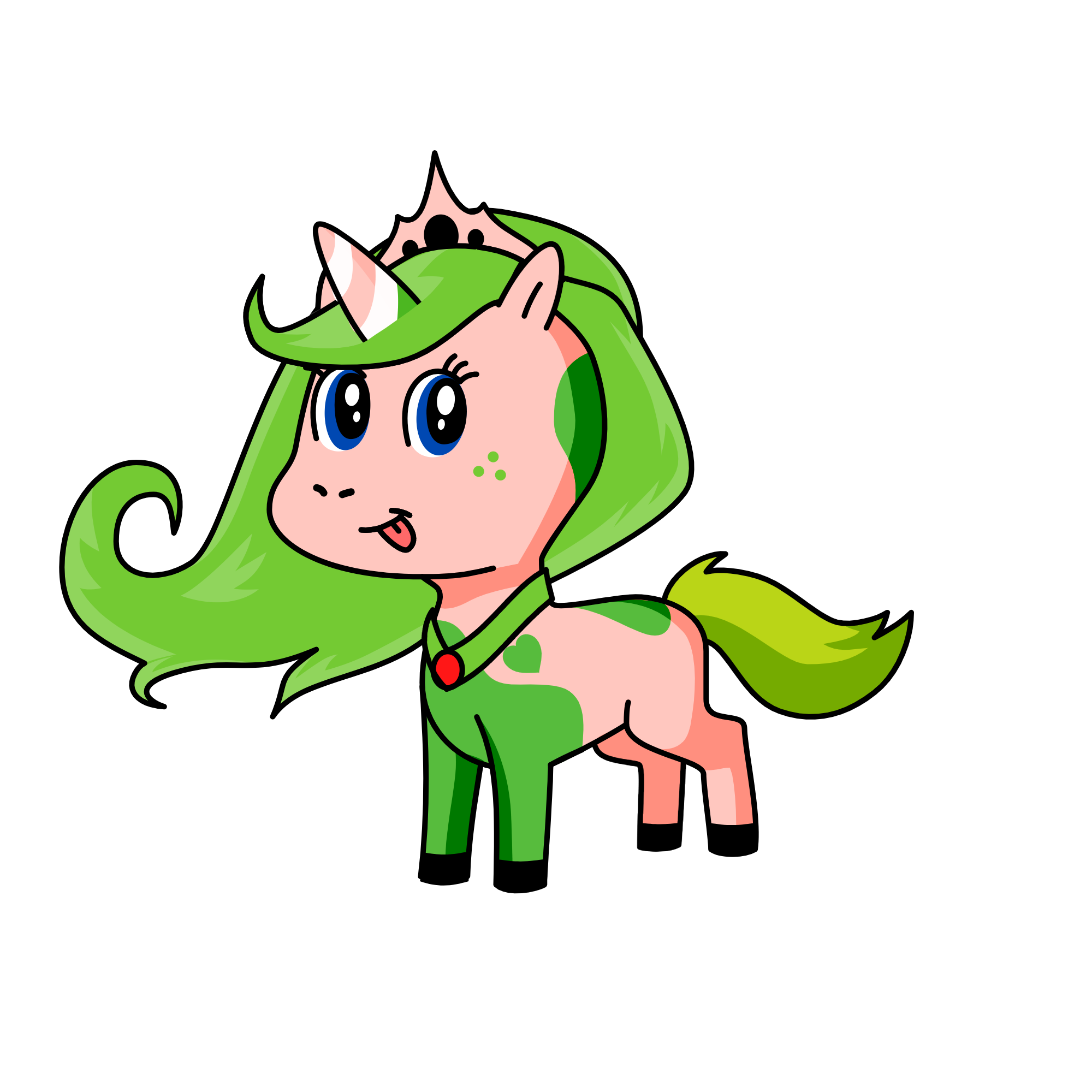 Watermelon, the unicorn
