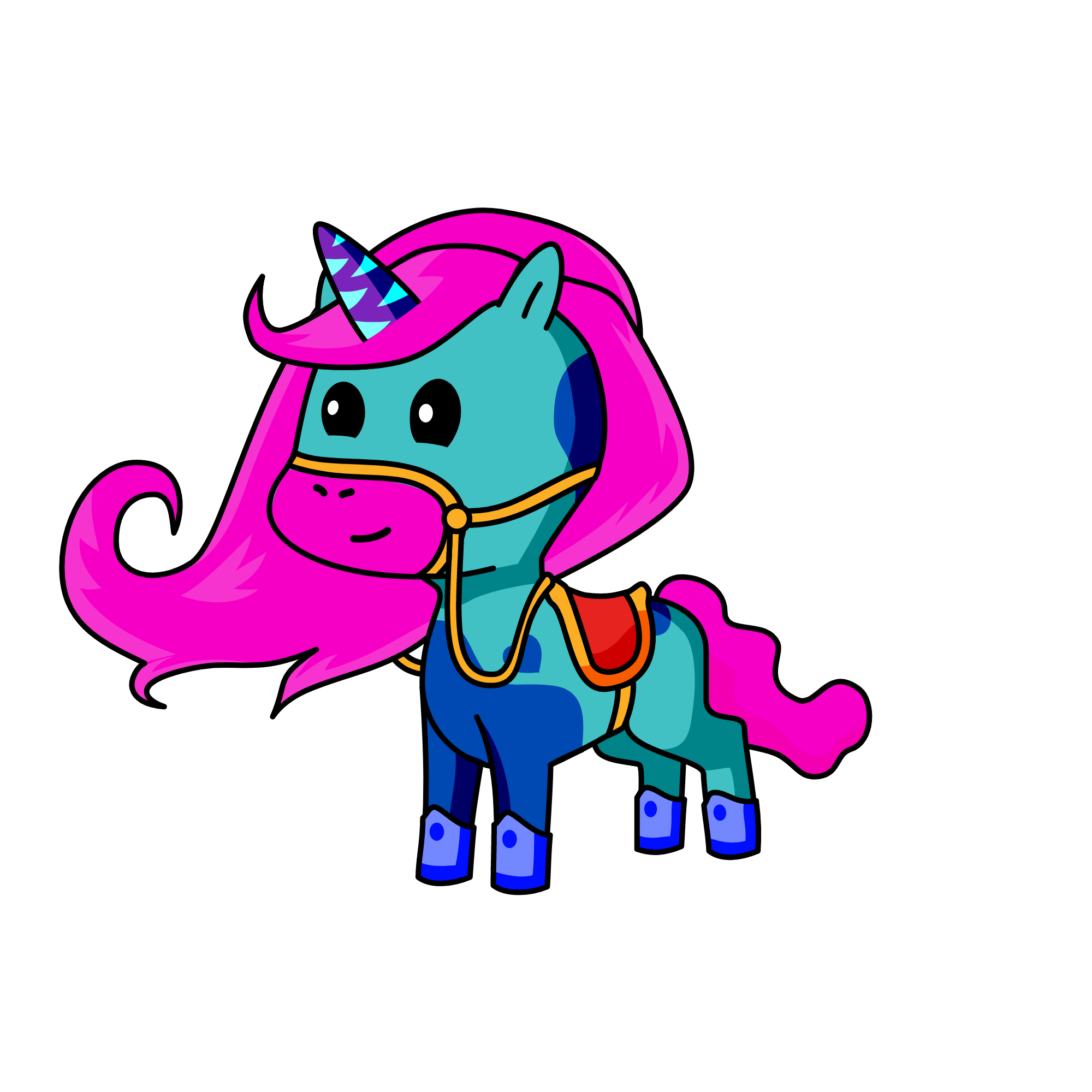 Happy, the unicorn