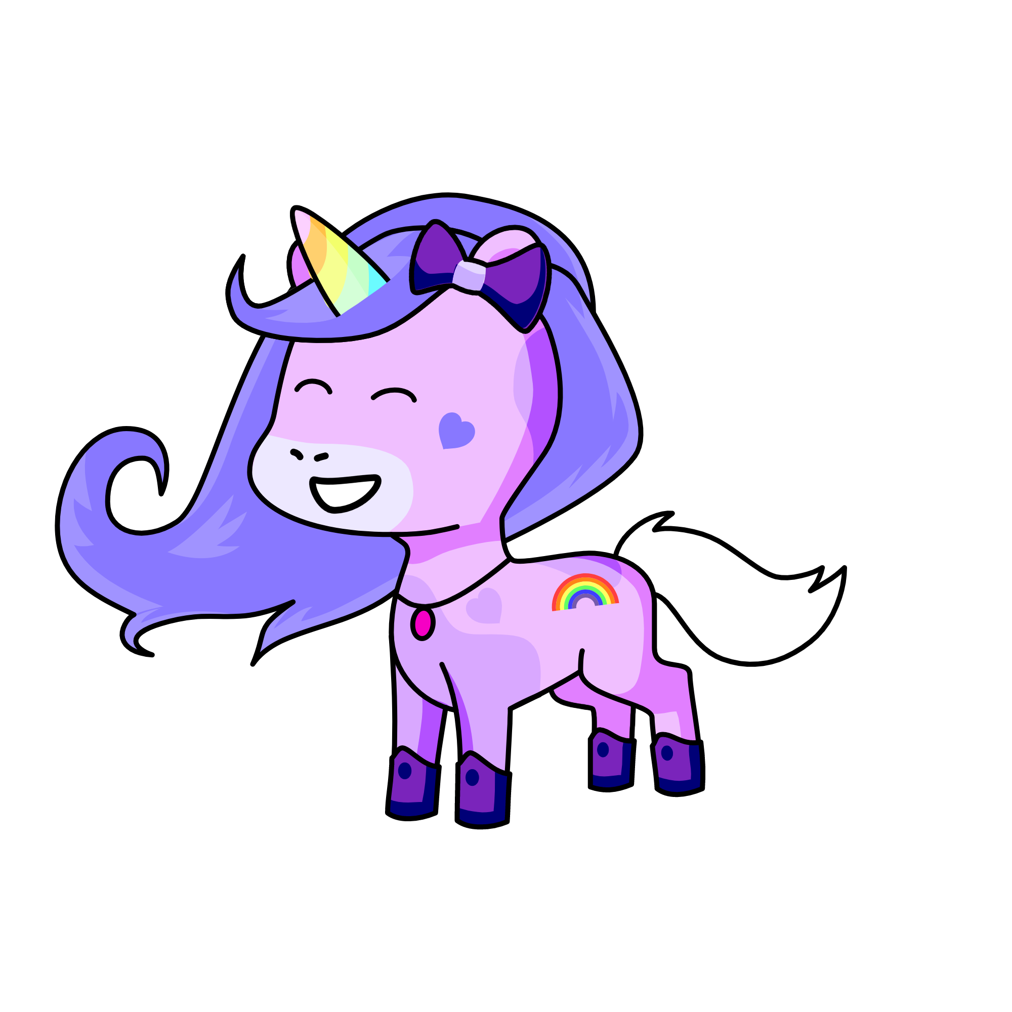 Sparkles, the unicorn