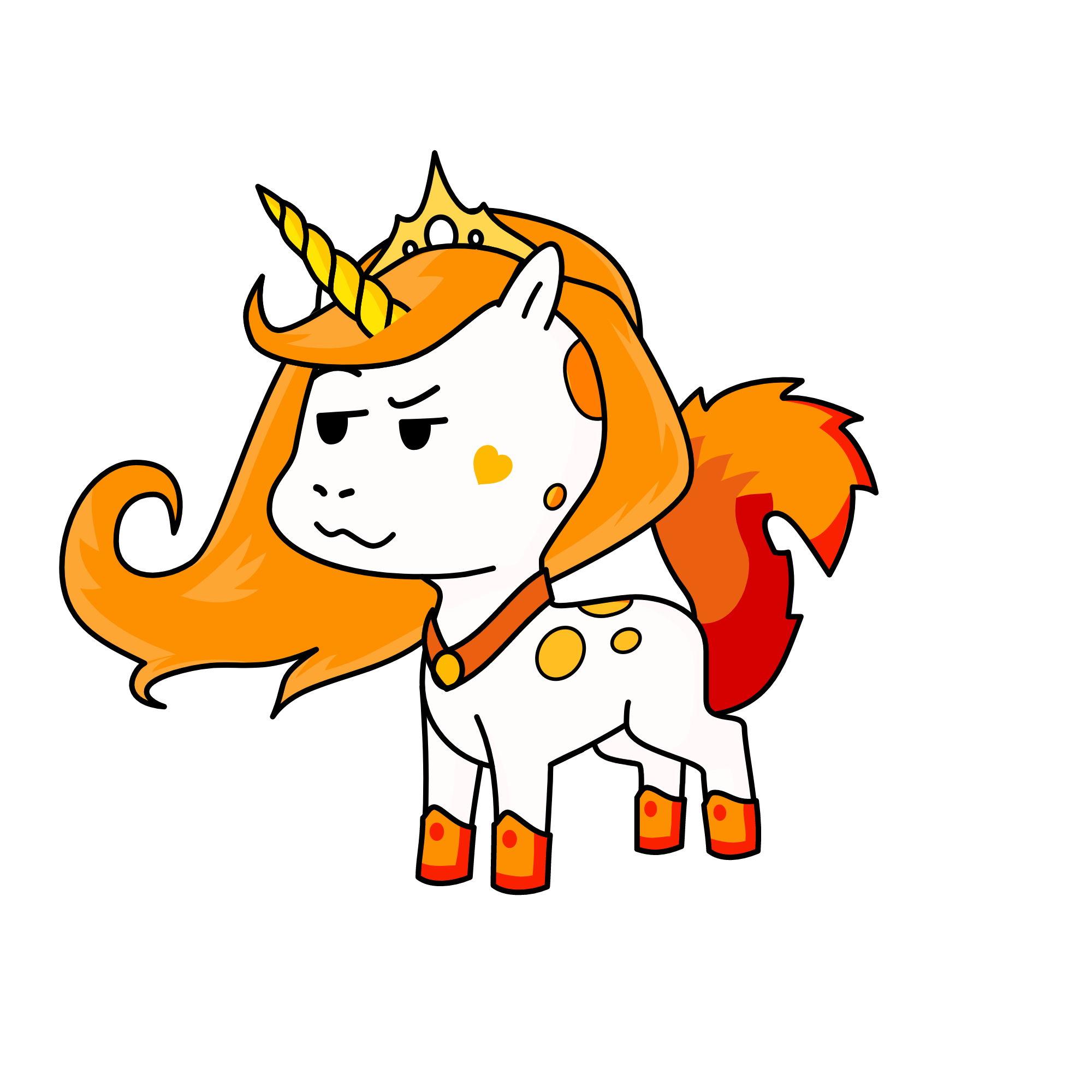 Big cherry blossom, the unicorn