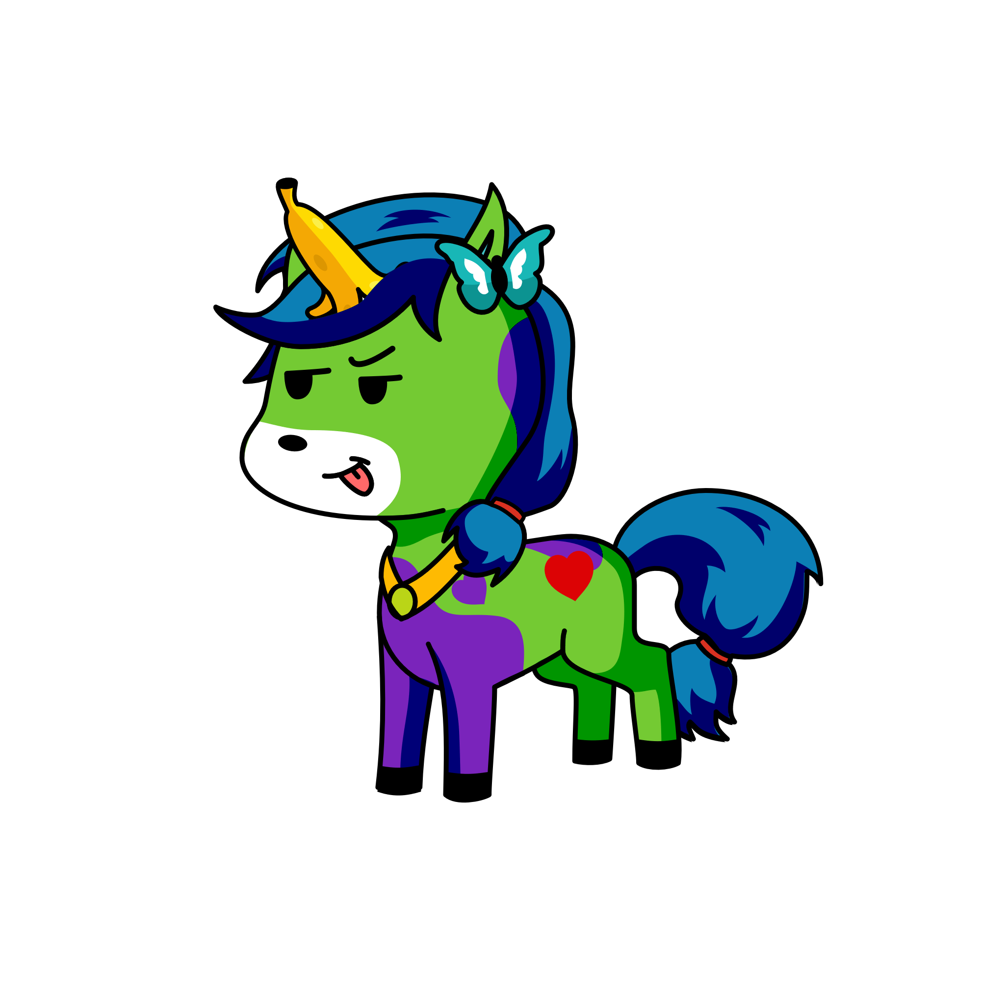 boo boo, the unicorn