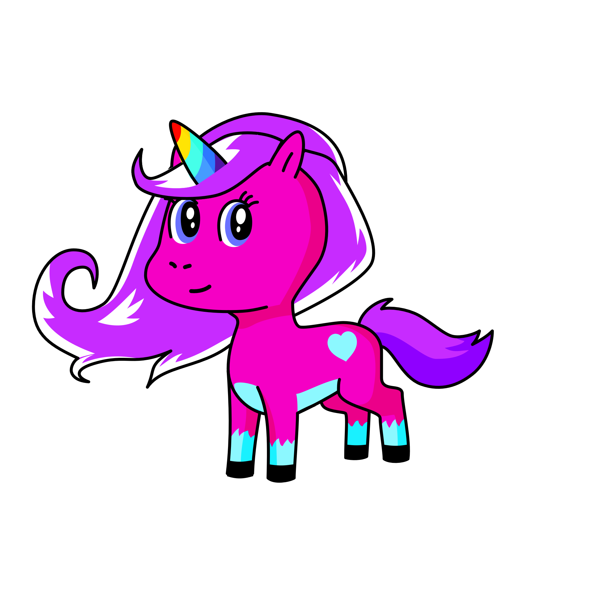 Princesses sky, the unicorn