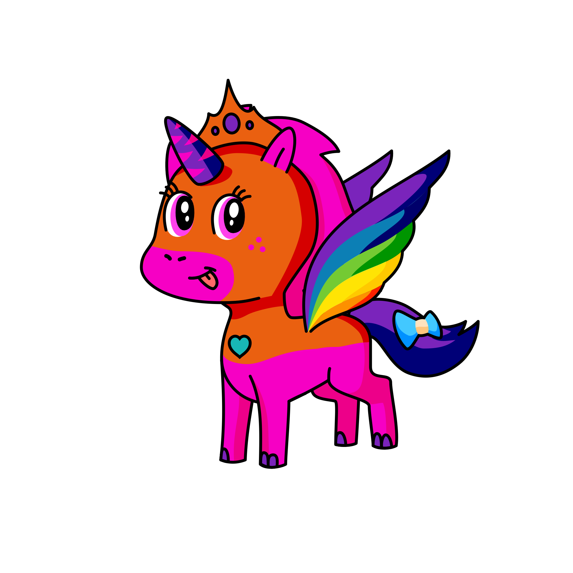  Rainbow 🌈, the unicorn