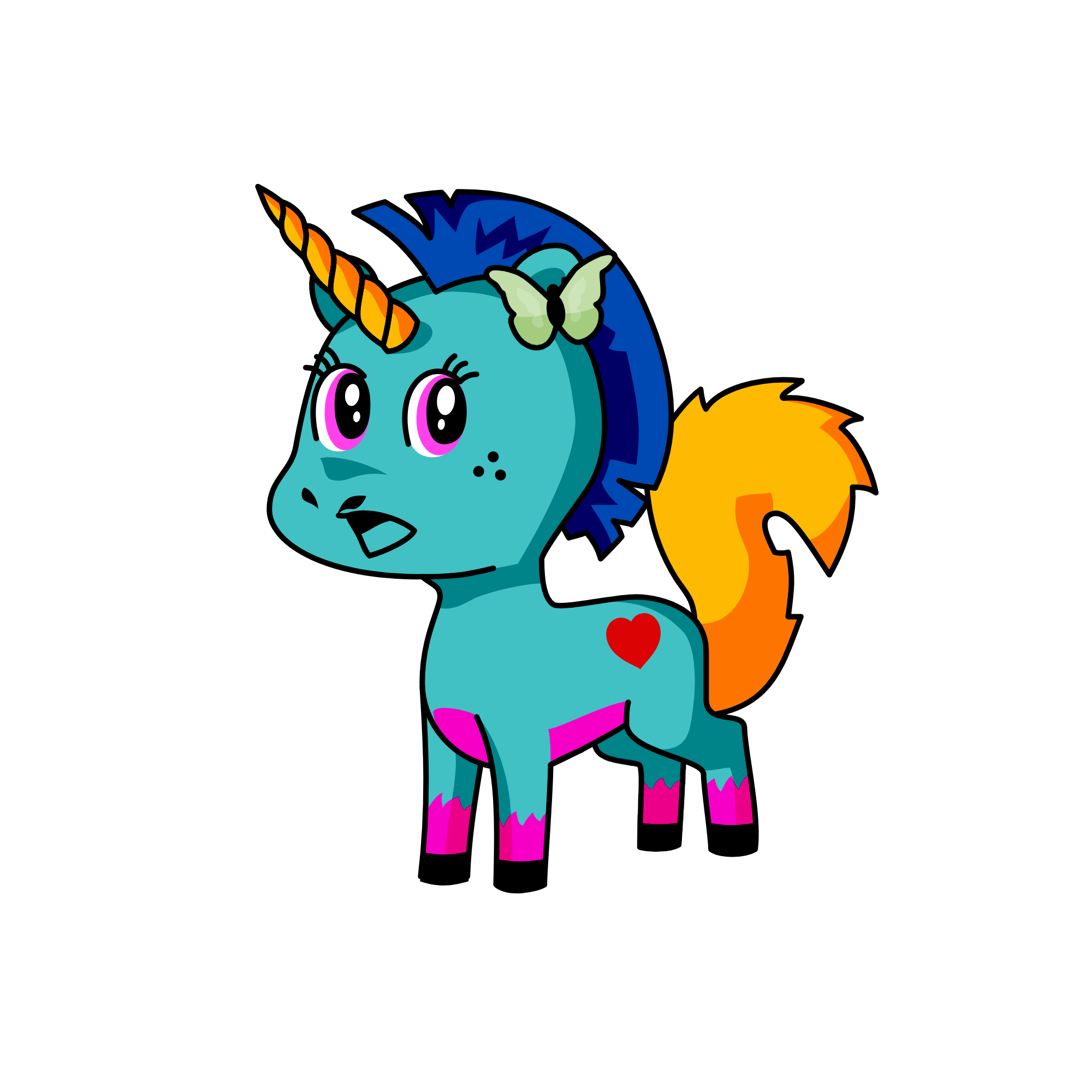 Splash, the unicorn