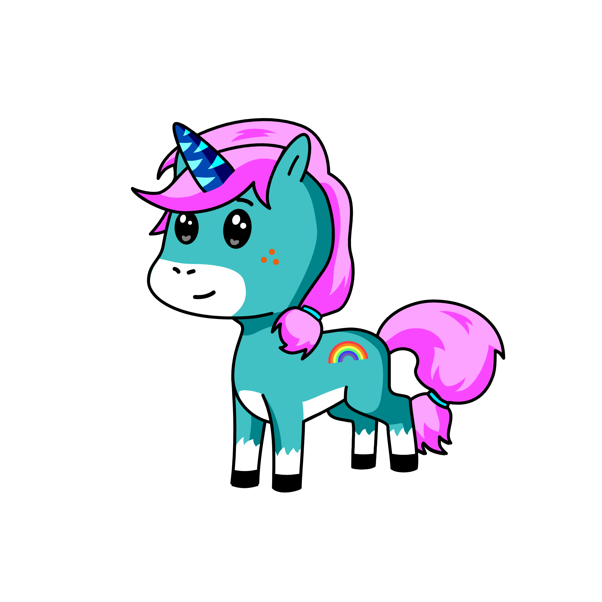 bluey, the unicorn