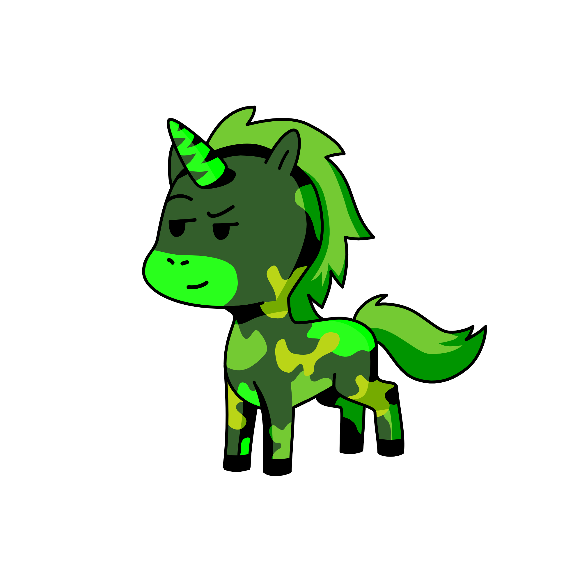 camo, the unicorn