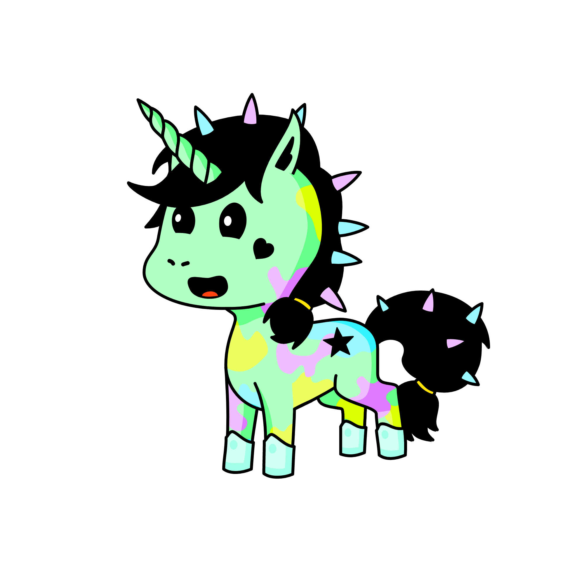 OOP HE BE ON A CLOUD DO, the unicorn