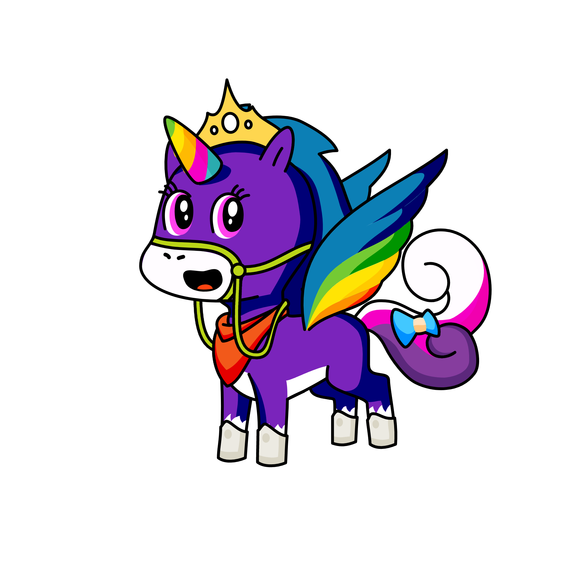 pony, the unicorn