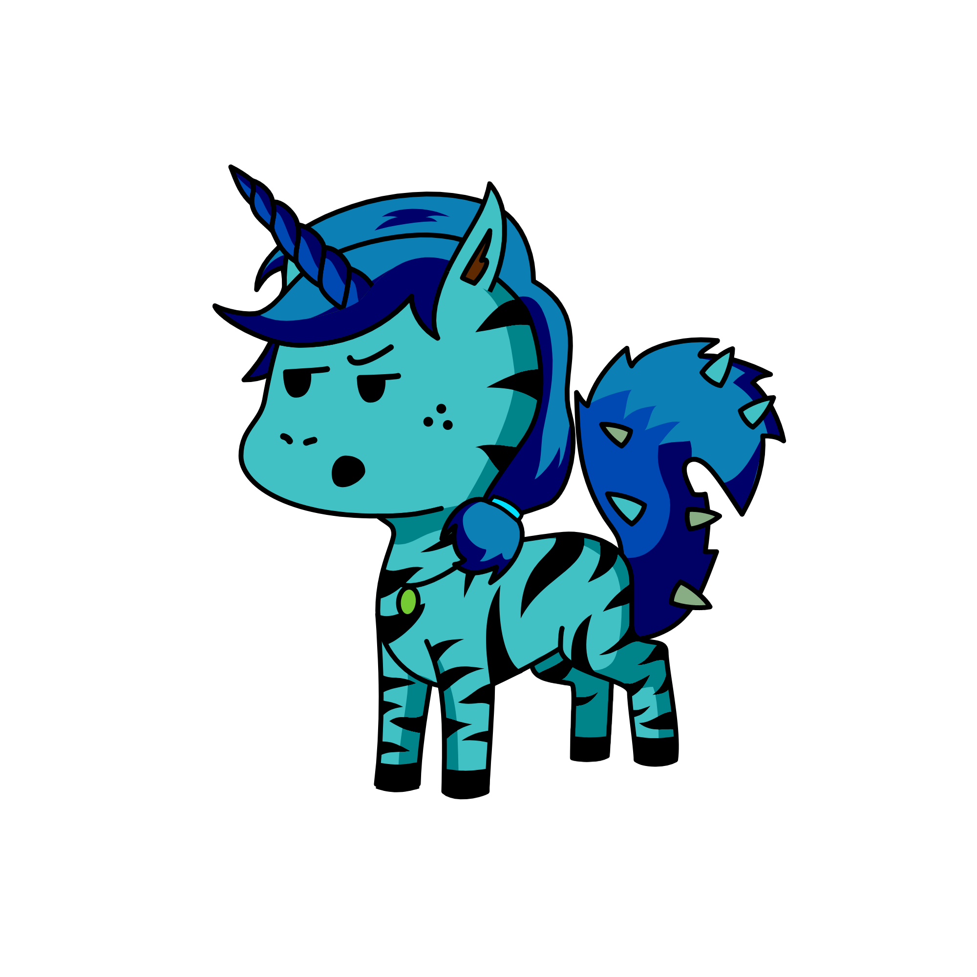 time ta die ma friend, the unicorn