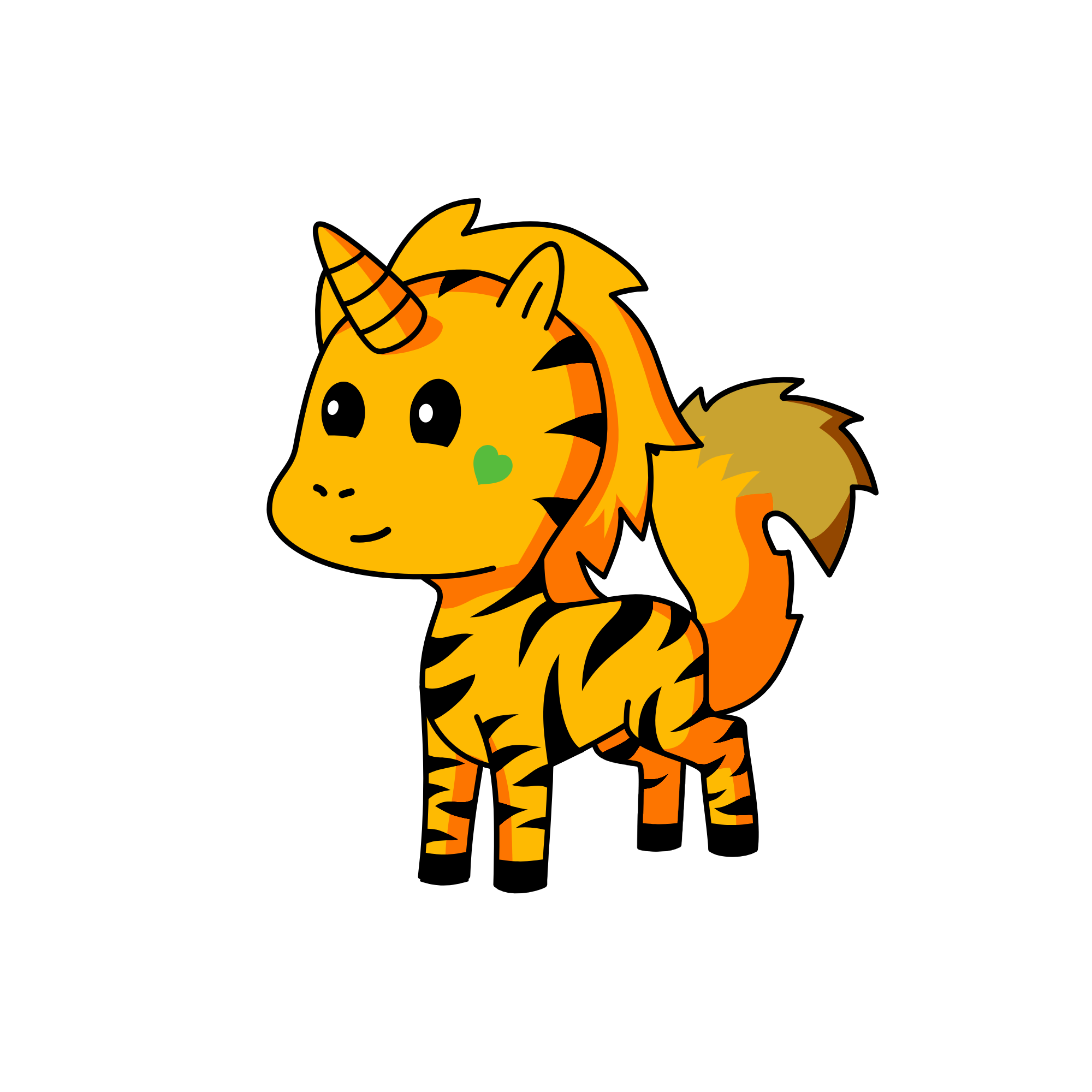 Tiger, the unicorn