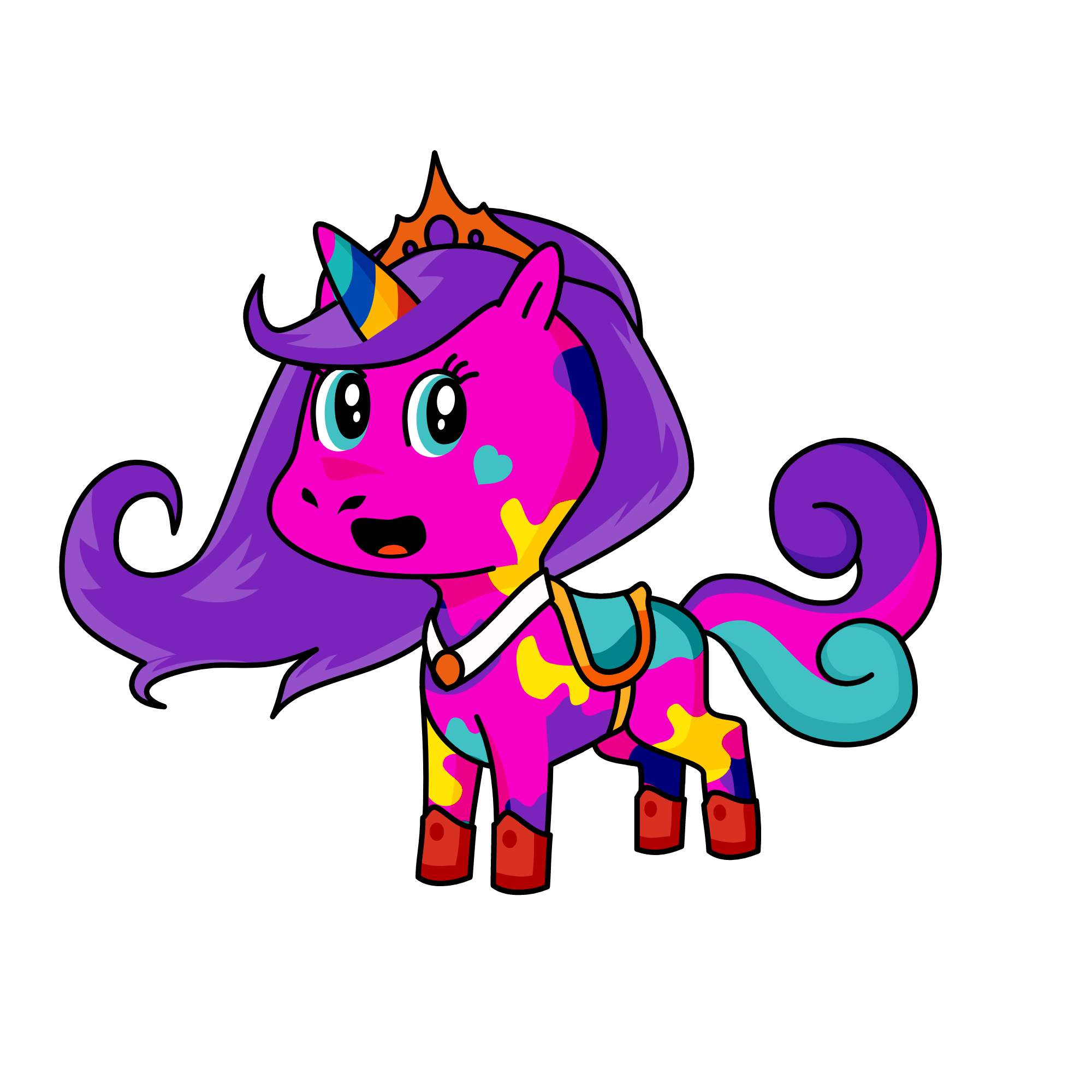 prinsses violet, the unicorn