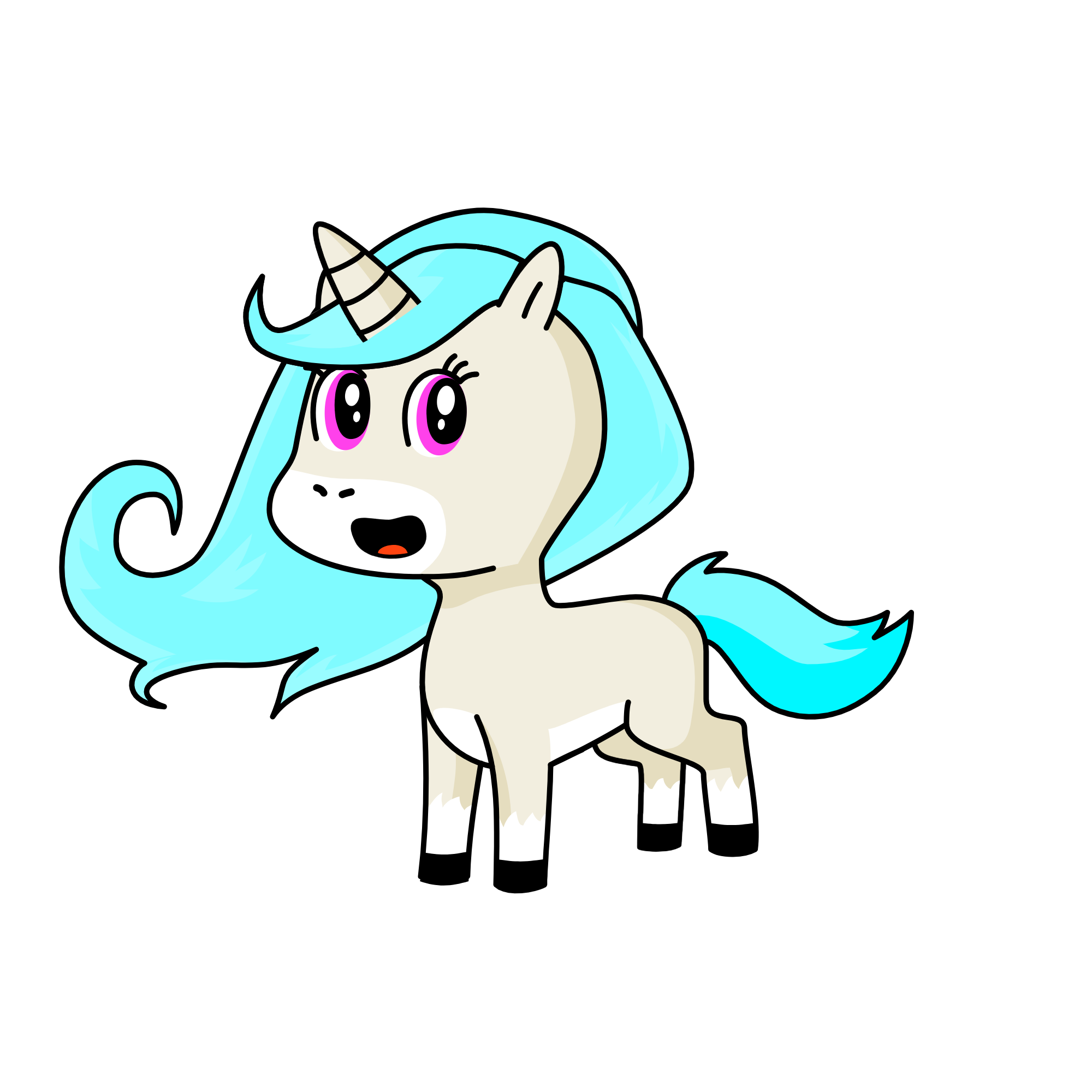 Snow Flake, the unicorn