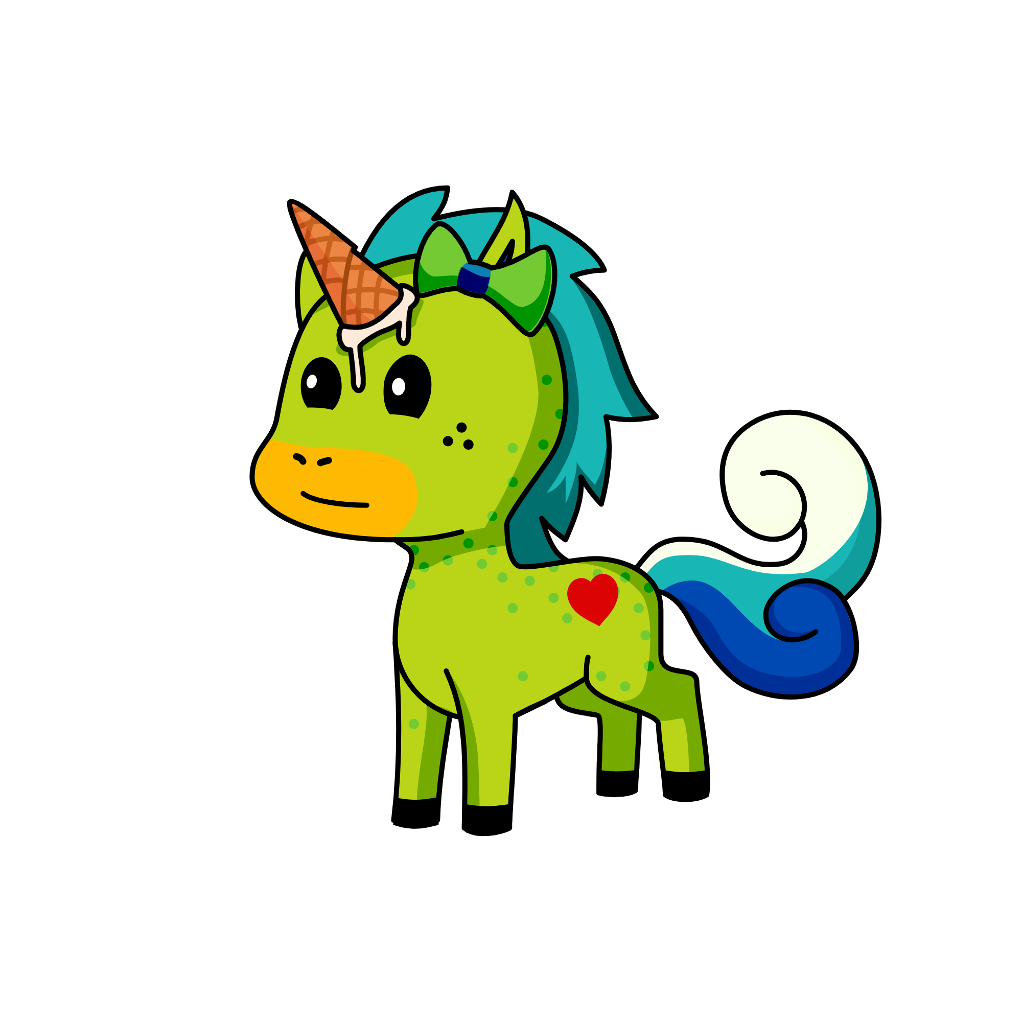 Ice Cream Cone, the unicorn